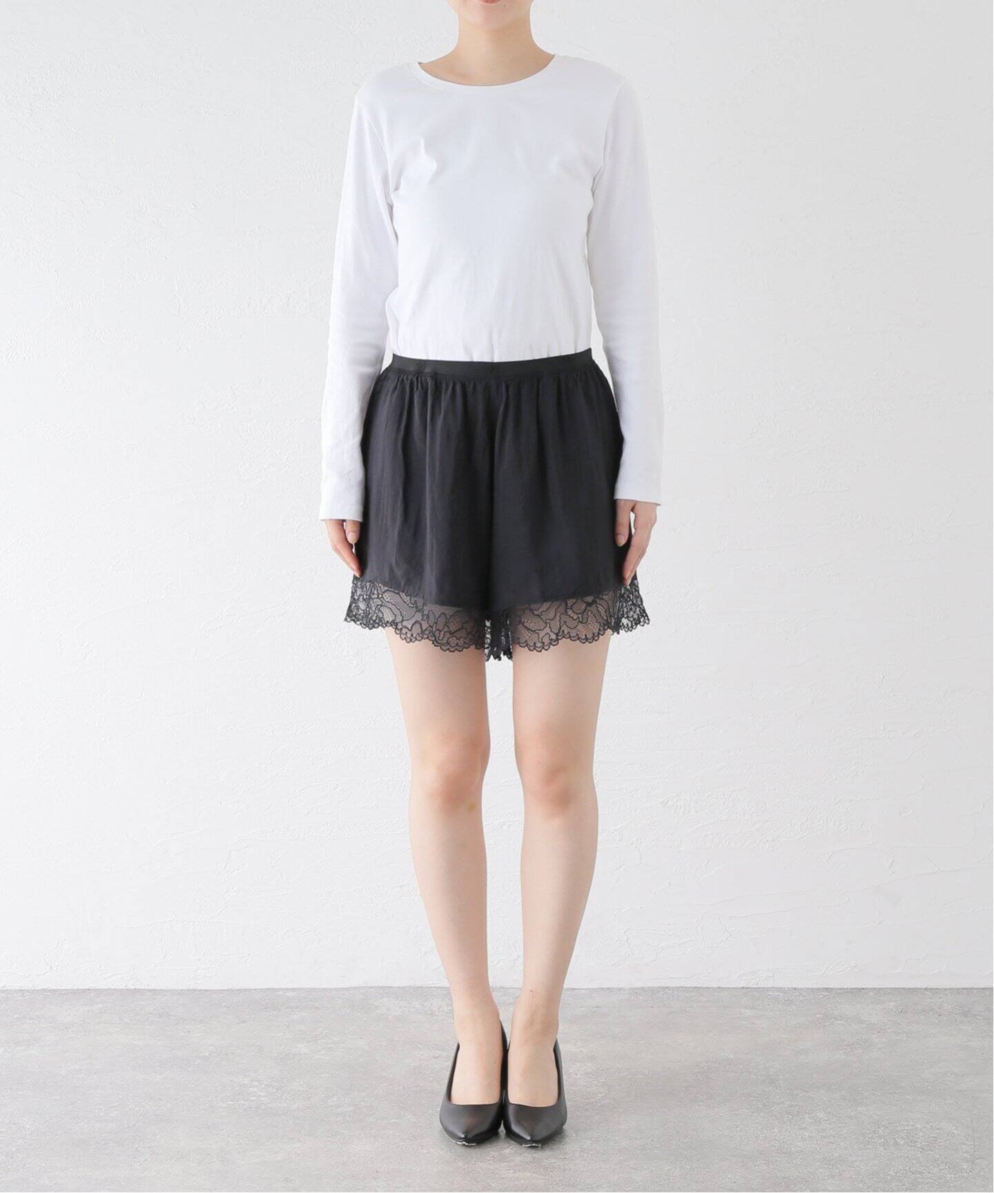 GANNI/ガニー】Viscose Habotai Elasticated Shorts：ショートパンツ  