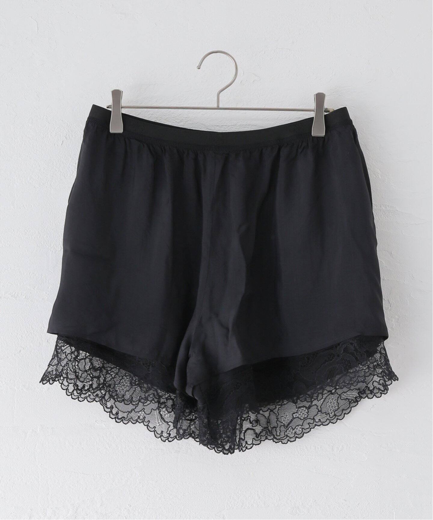 GANNI/ガニー】Viscose Habotai Elasticated Shorts：ショートパンツ 