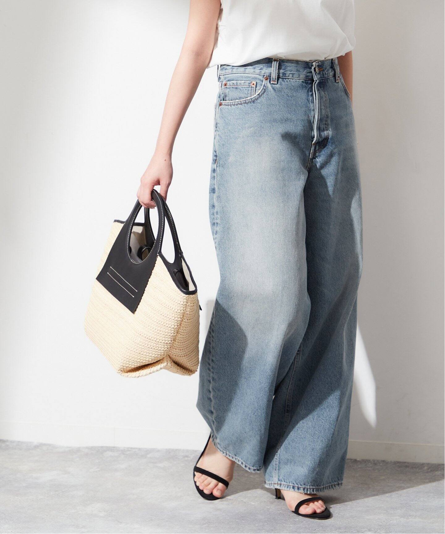 追加2》【HAIKURE/ハイクル】BETHANY BRIGHT BLUE asian fit：デニム 