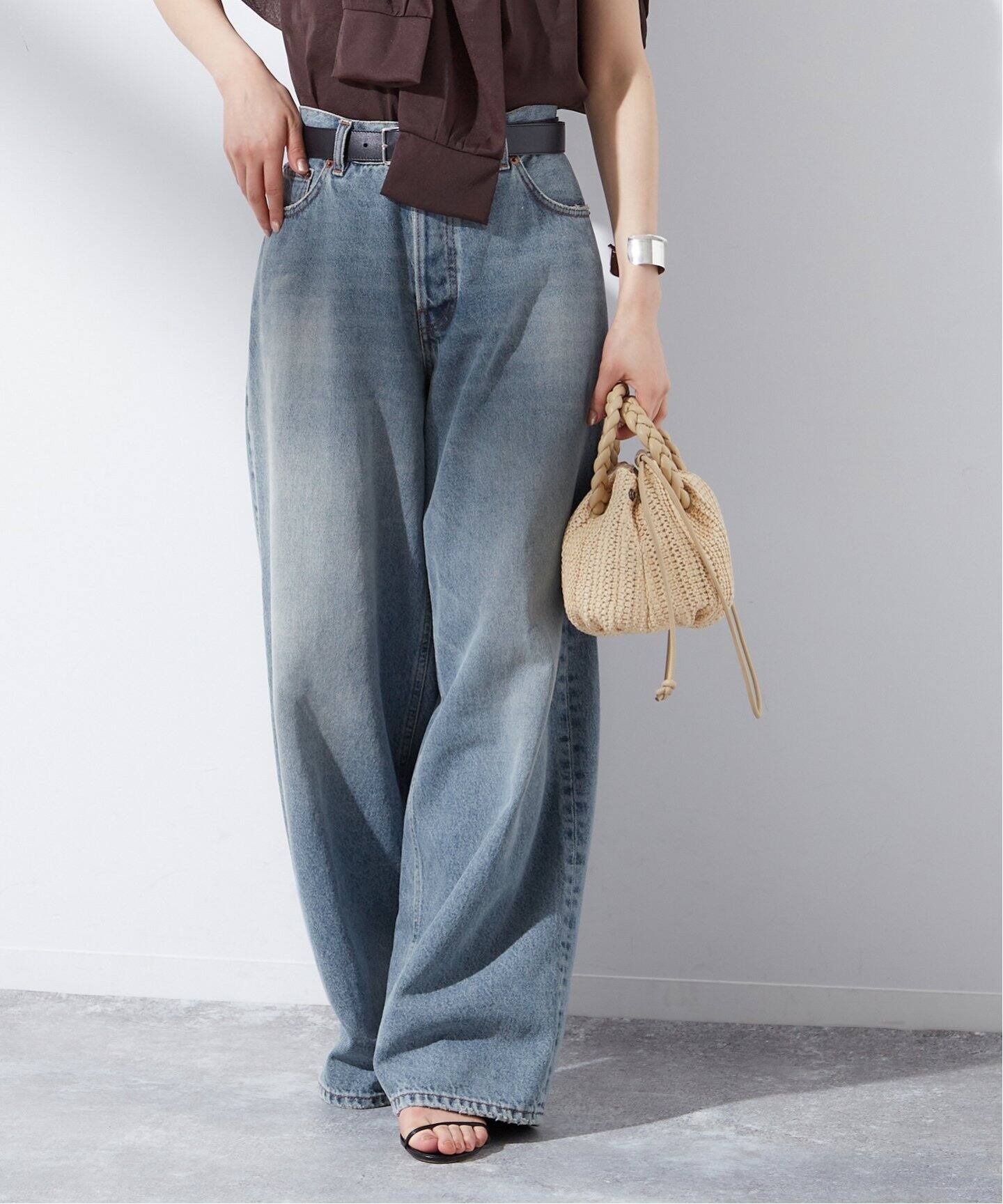 追加2》【HAIKURE/ハイクル】BETHANY BRIGHT BLUE asian fit：デニム 