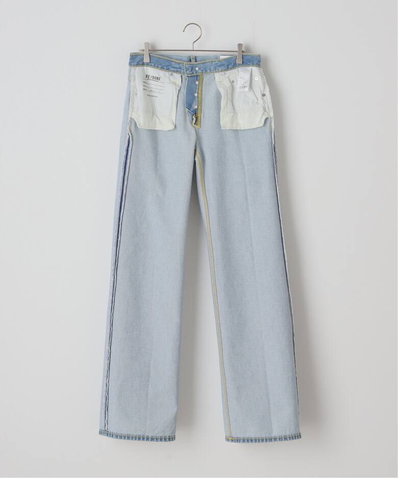 RE/DONE/リダン】MID RISE WIDE LEG：デニム（デニムパンツ・ジーンズ 