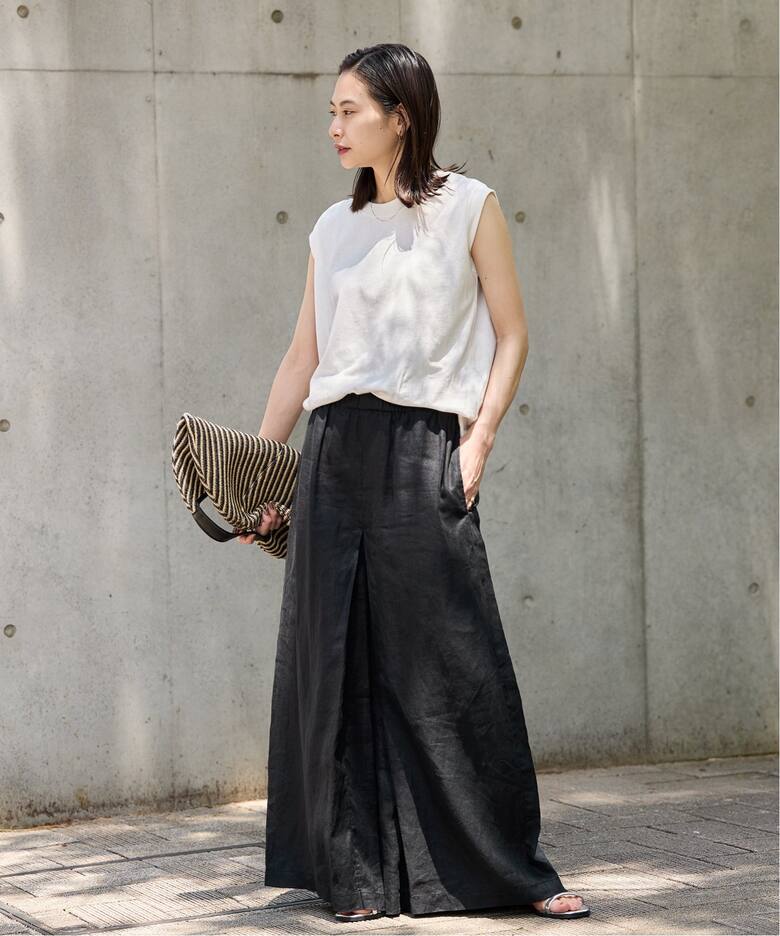 タグ付き】JOURNAL STANDARDリネンタックキュロット36 勝手 