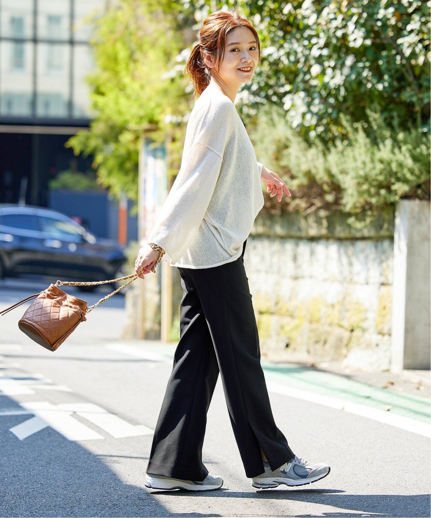 ジャーナルスタンダード◎ダブルクロススリムパンツ　40 ブラック ダブルクロススリムパンツ（スラックス）｜JOURNAL STANDARD