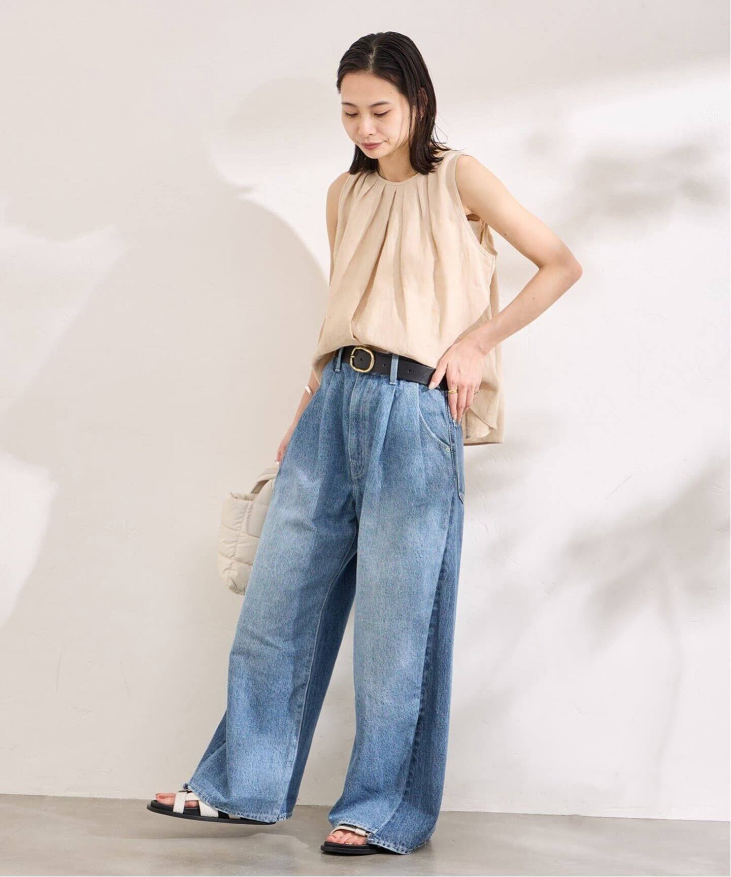 追加3》2タックワイドデニムパンツ（デニムパンツ・ジーンズ  