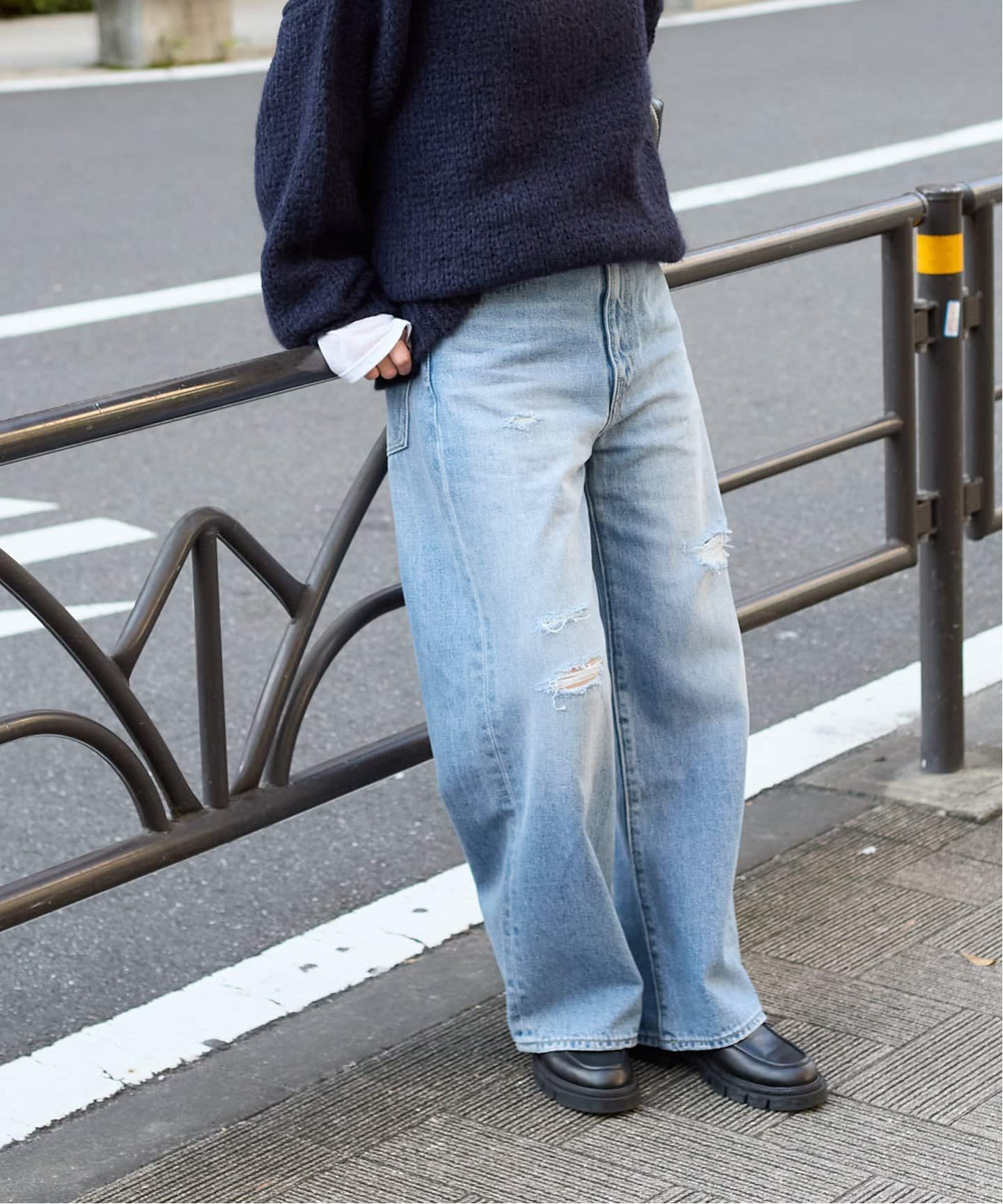追加2》12.5ozルーズデニムパンツ（デニムパンツ・ジーンズ
