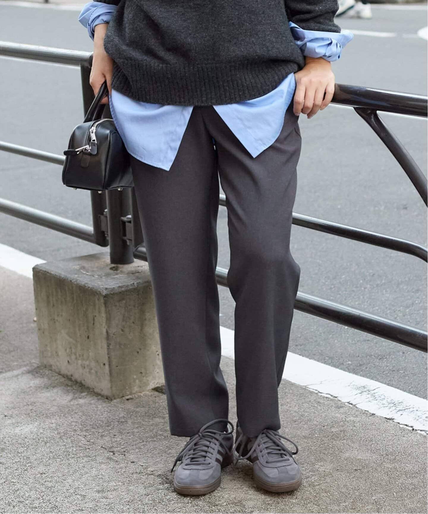 追加2》ウールライクストレッチイージーテーパードパンツ（その他