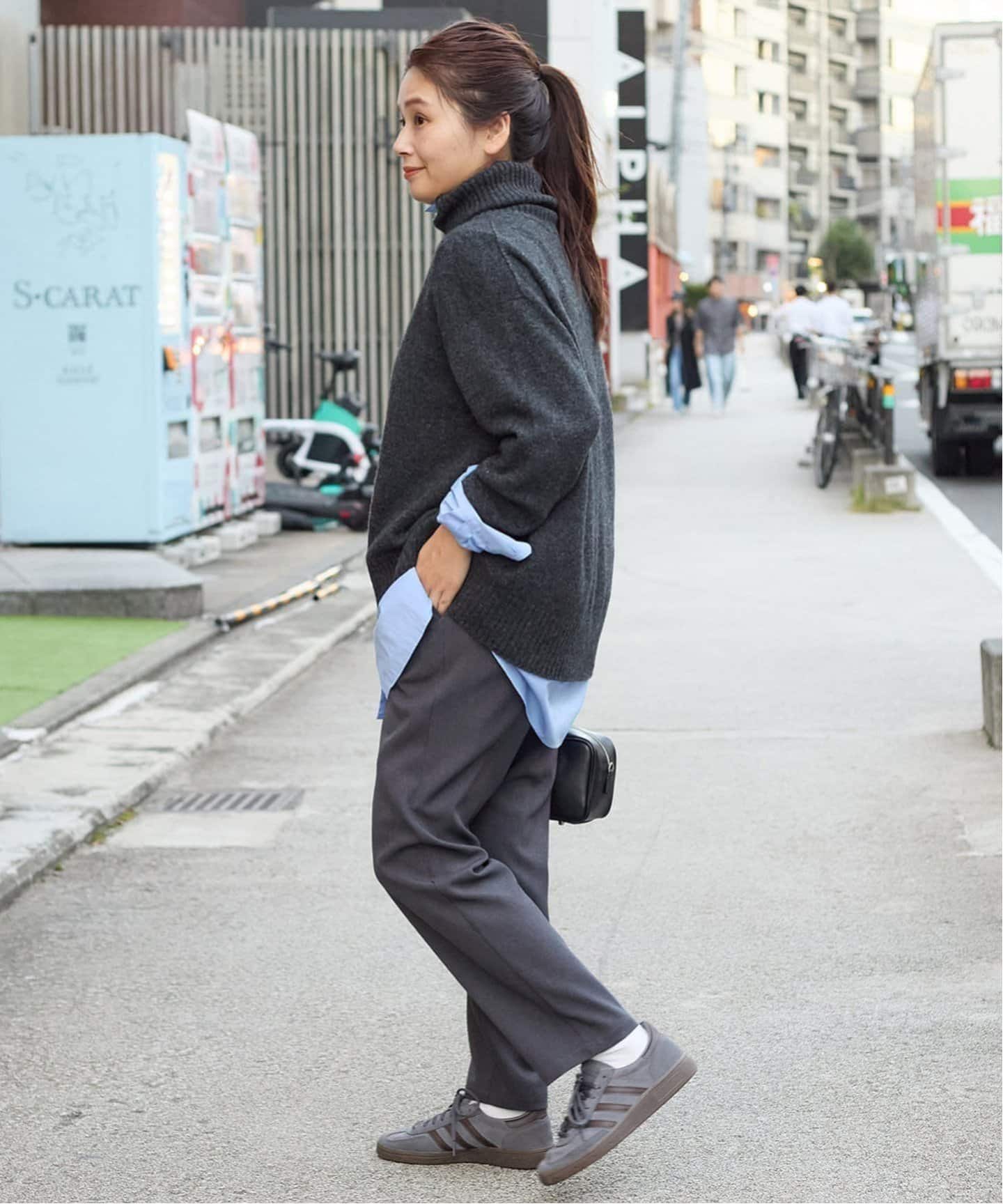 追加3》ウールライクストレッチイージーテーパードパンツ（その他