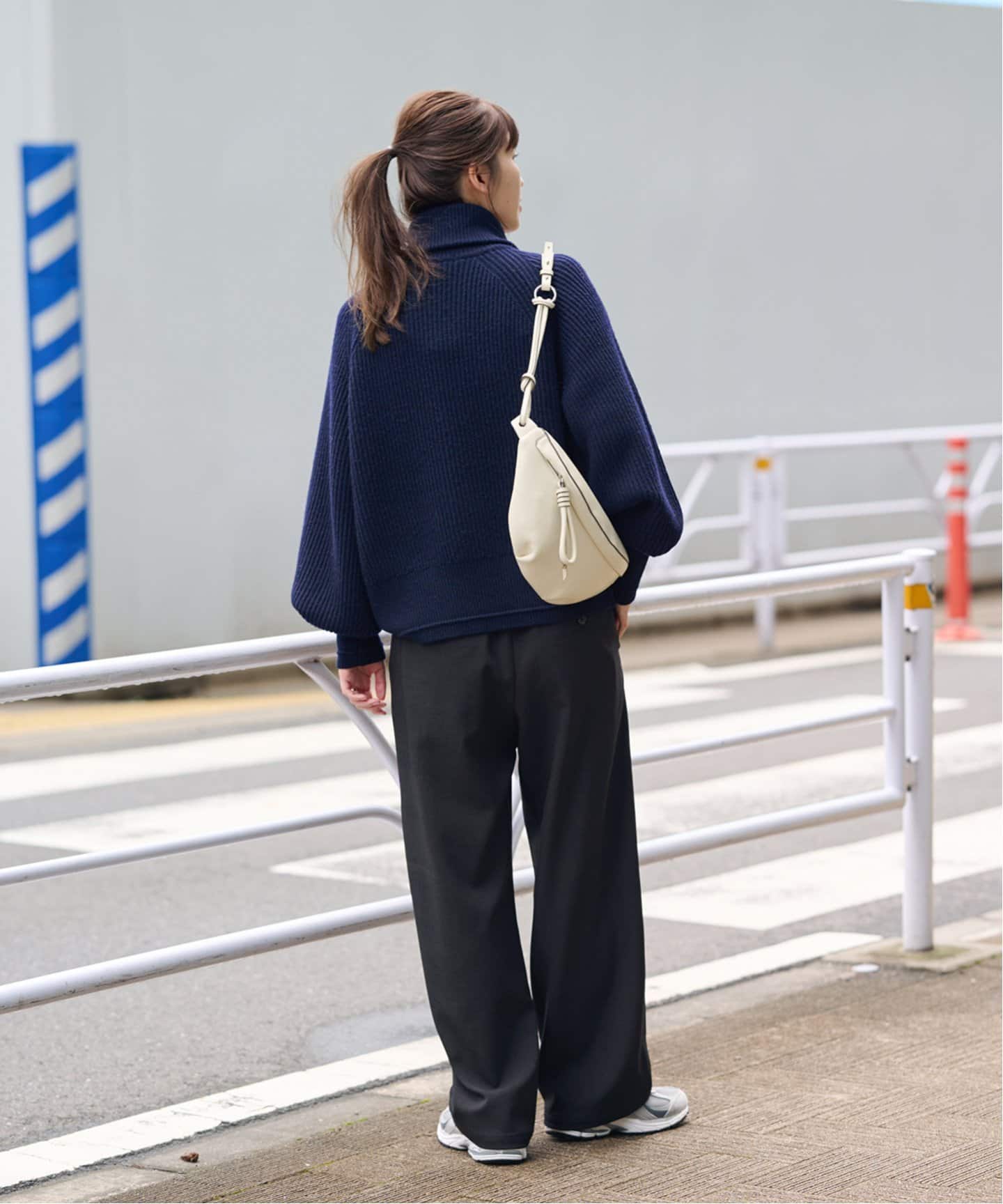追加6》ウールライクストレッチワイドパンツ（その他パンツ