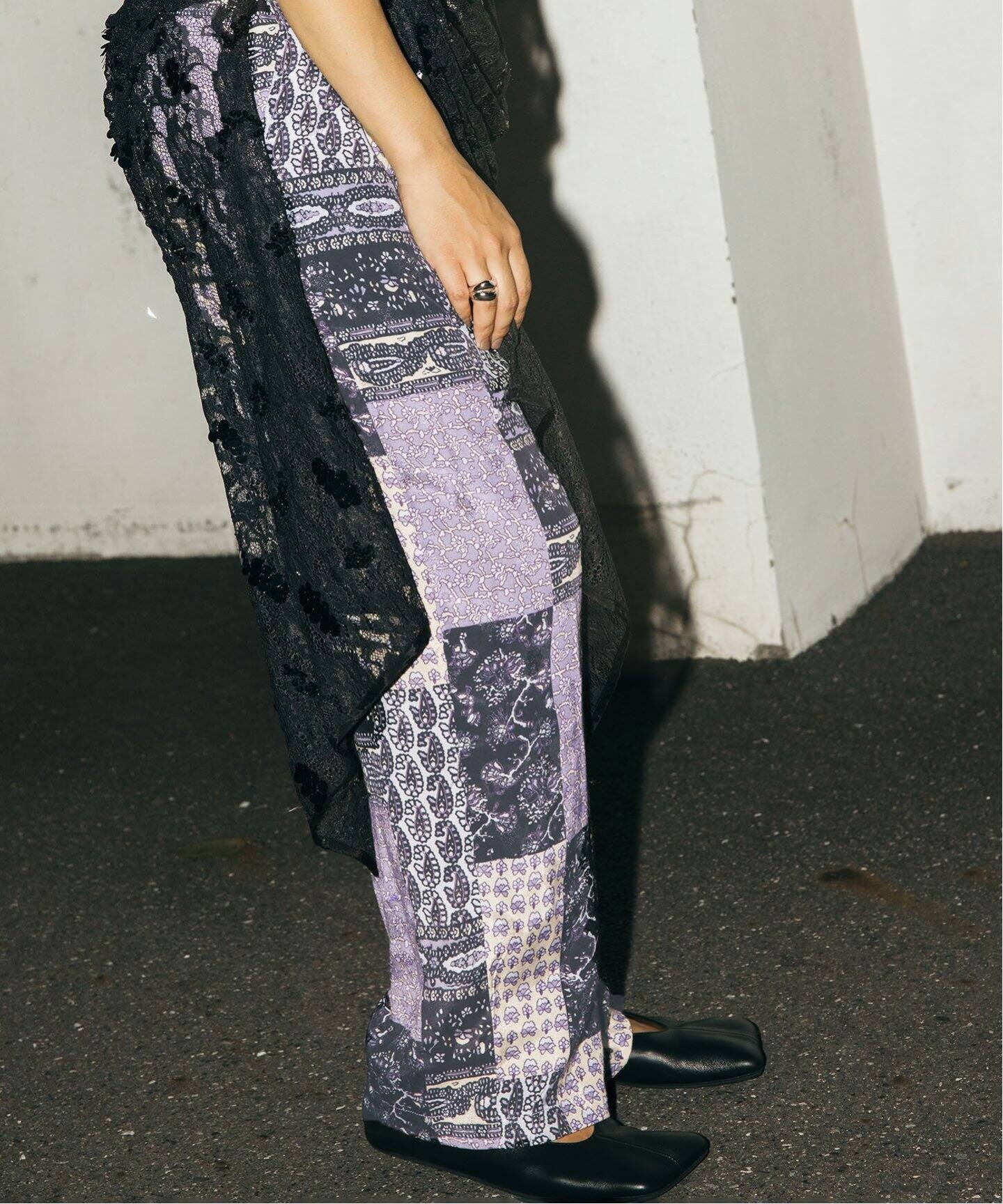 SARA MALLIKA/サラマリカ】PATCHWORK PRINT RELAX PANTS 020642SJ2 