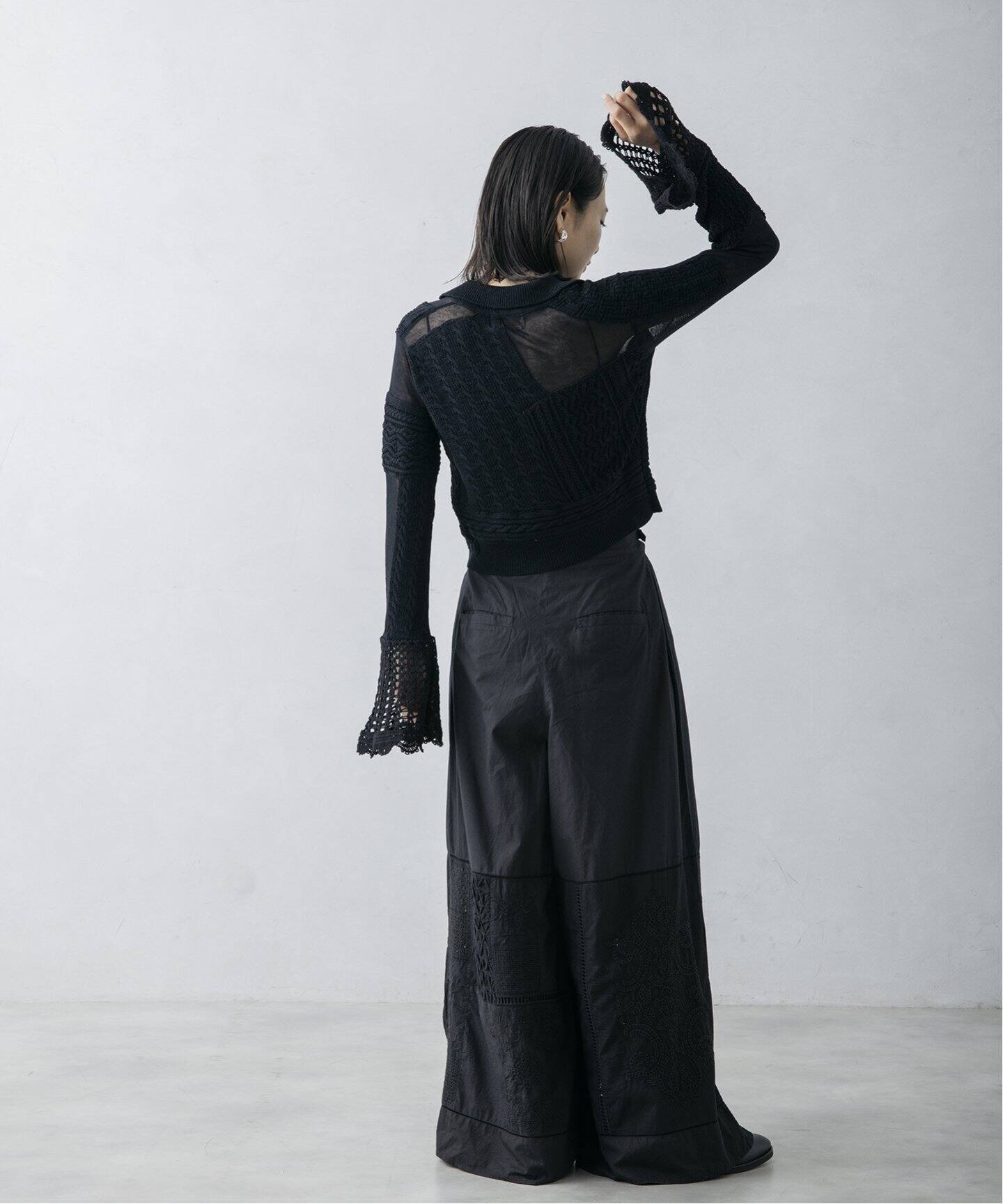 nude vintage×JOURNAL STANDARD】レースパッチワークワイドパンツ  