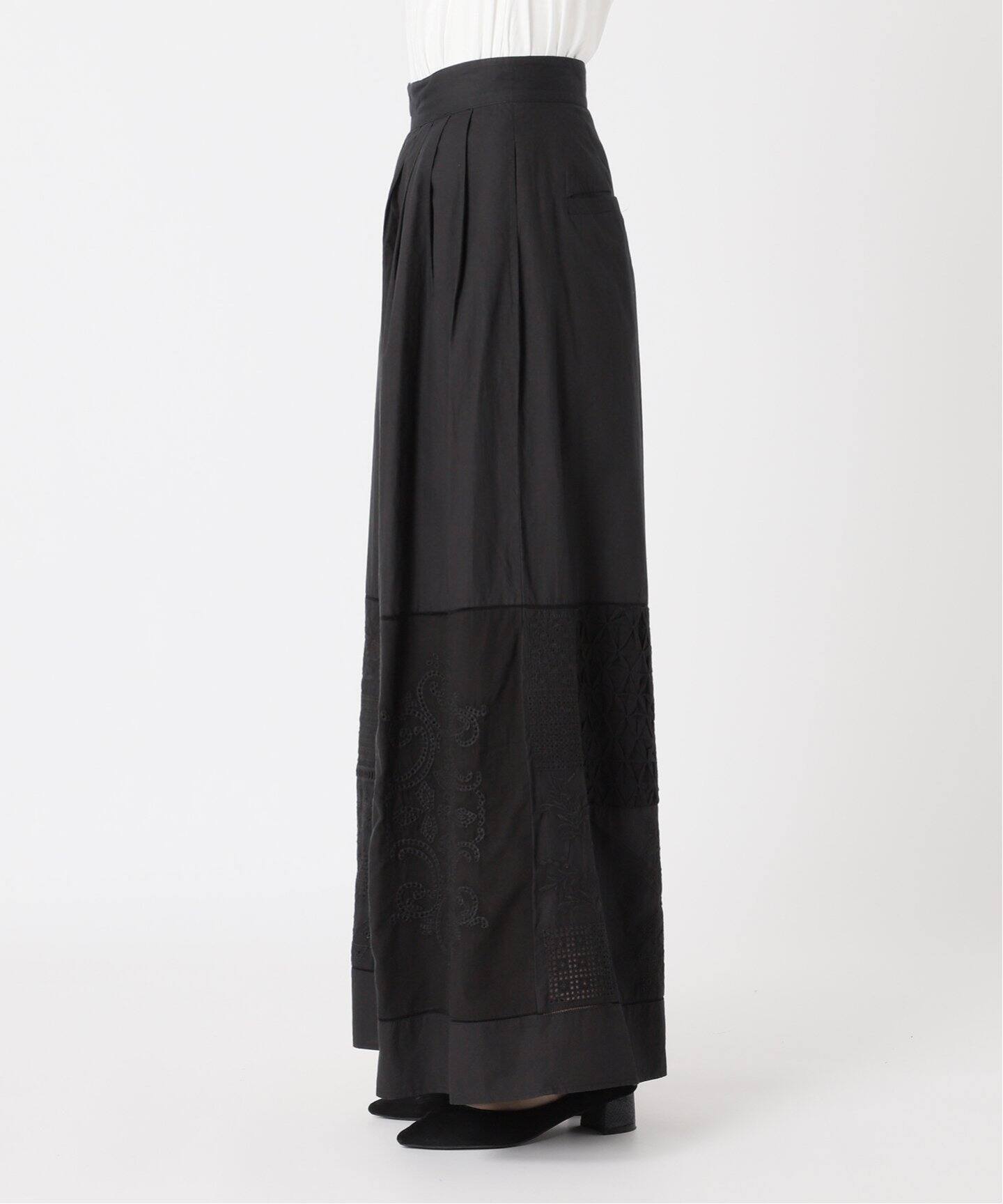 nude vintage×JOURNAL STANDARD】レースパッチワークワイドパンツ 