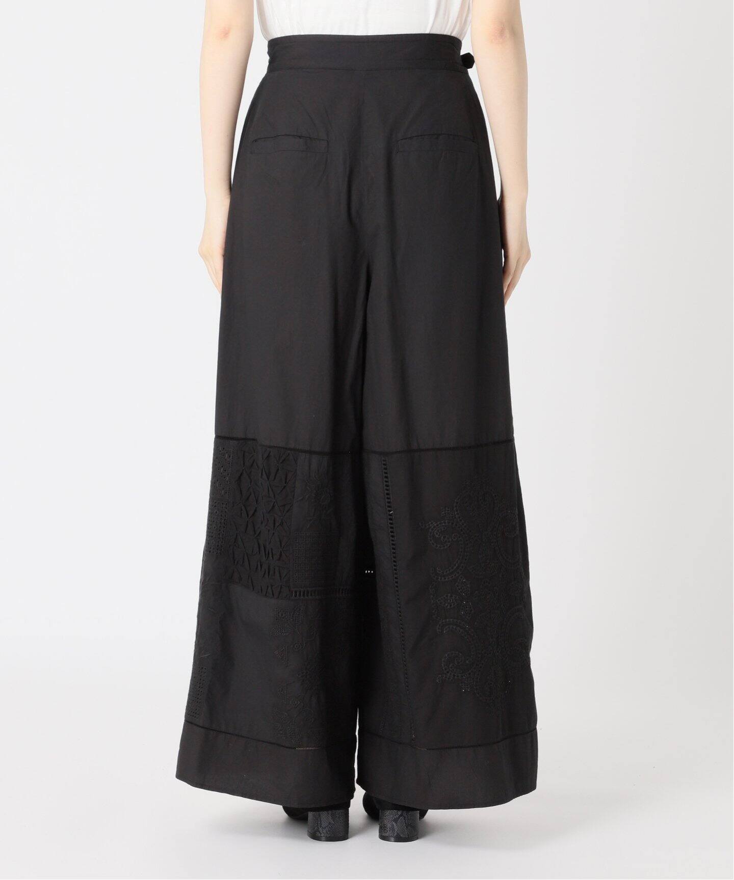 nude vintage×JOURNAL STANDARD】レースパッチワークワイドパンツ 