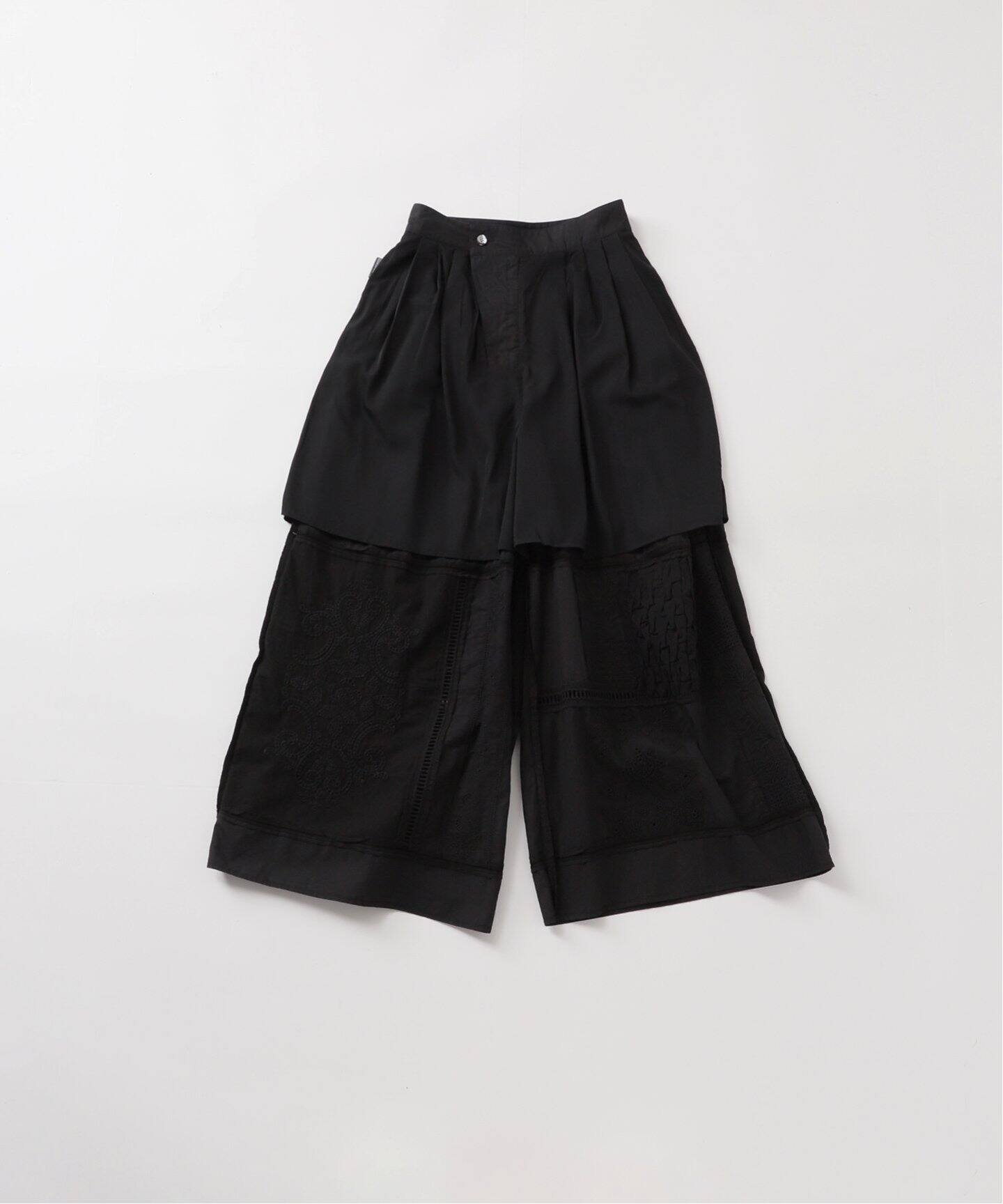 nude vintage×JOURNAL STANDARD】レースパッチワークワイドパンツ 