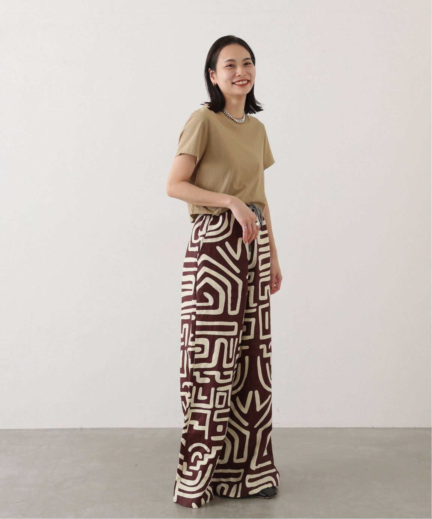 OAS/オーエーエス】kalahara mojave linen trousers:パンツ（その他 