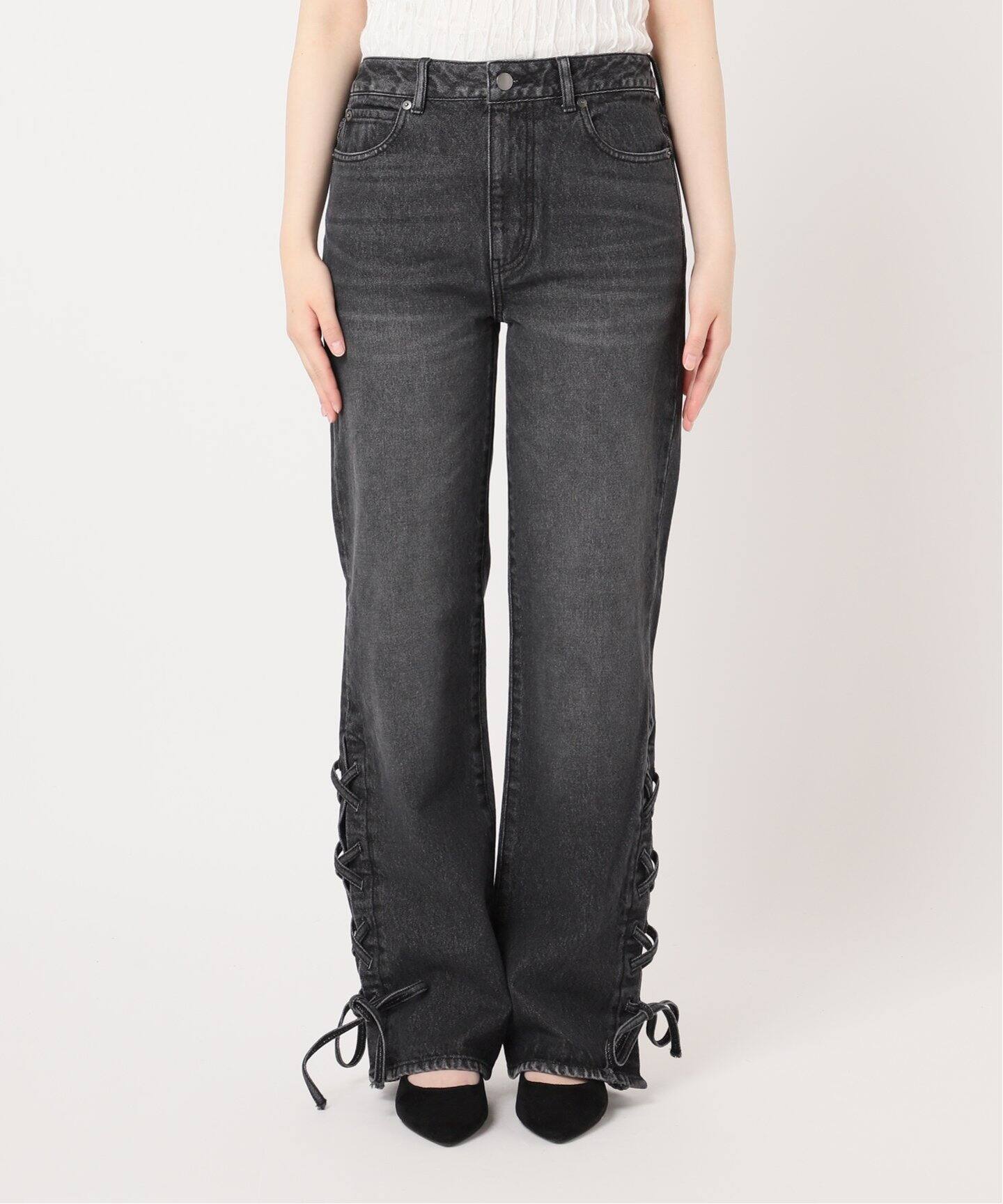 レースアップデニムパンツ（デニムパンツ・ジーンズ）｜Oriens JOURNAL  