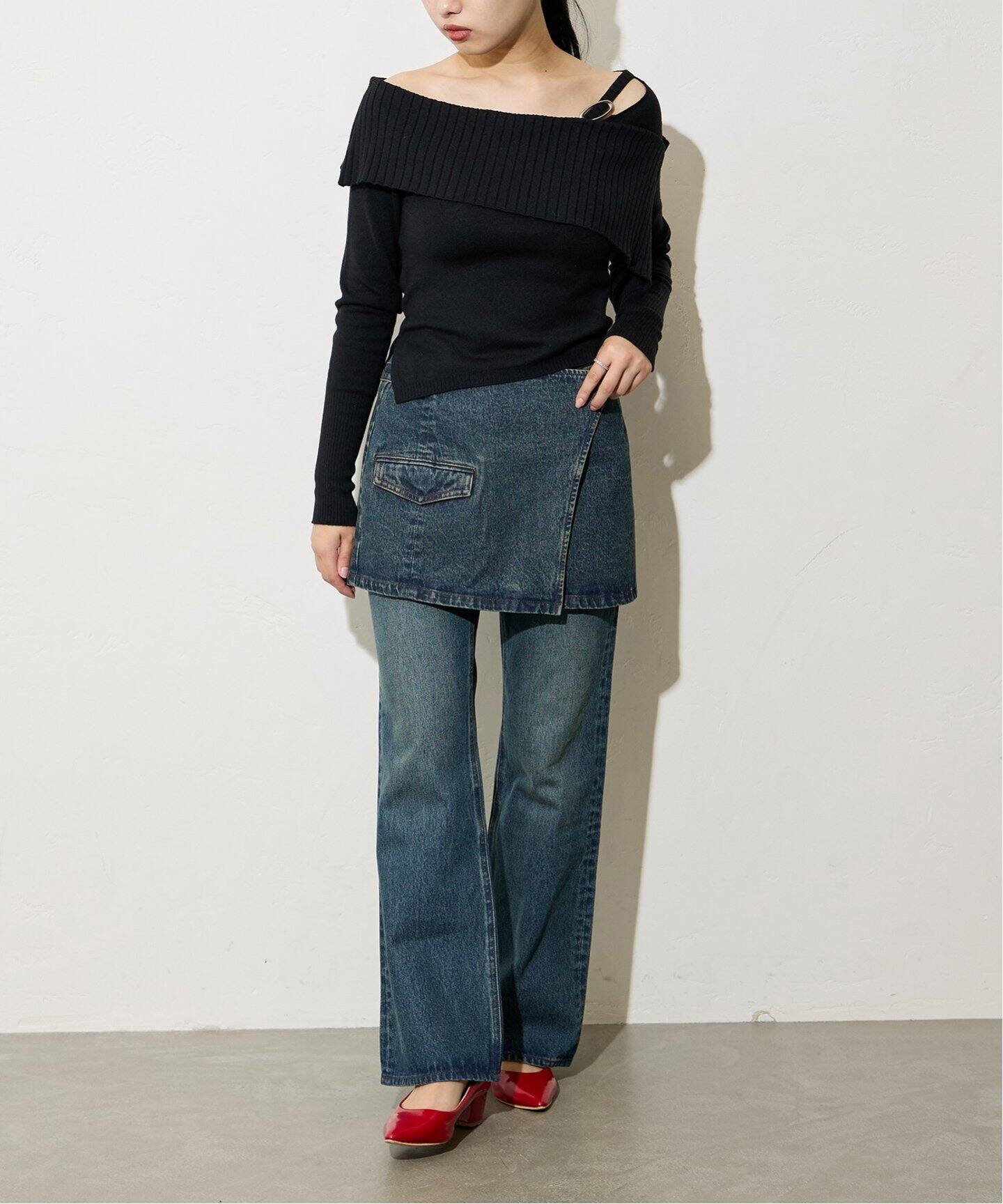 別注【Oriens×Cimarron】 flare Pant：フレアデニムパンツ（デニム  