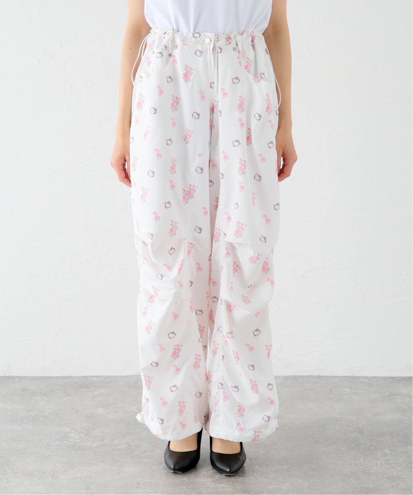 OPEN YY×Hello Kitty】YY PARACHUTE PANTS：パンツ（その他パンツ  