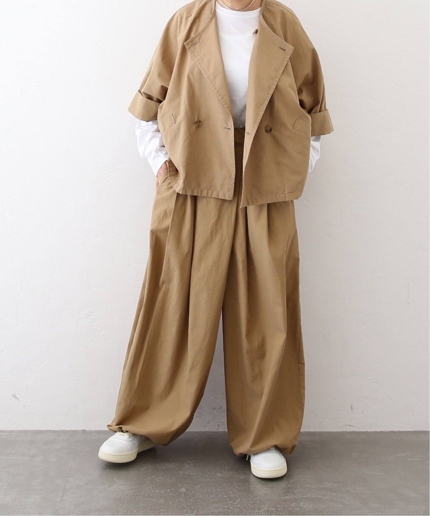 ミリタリークロス タックワイドパンツ（その他パンツ）｜journal 
