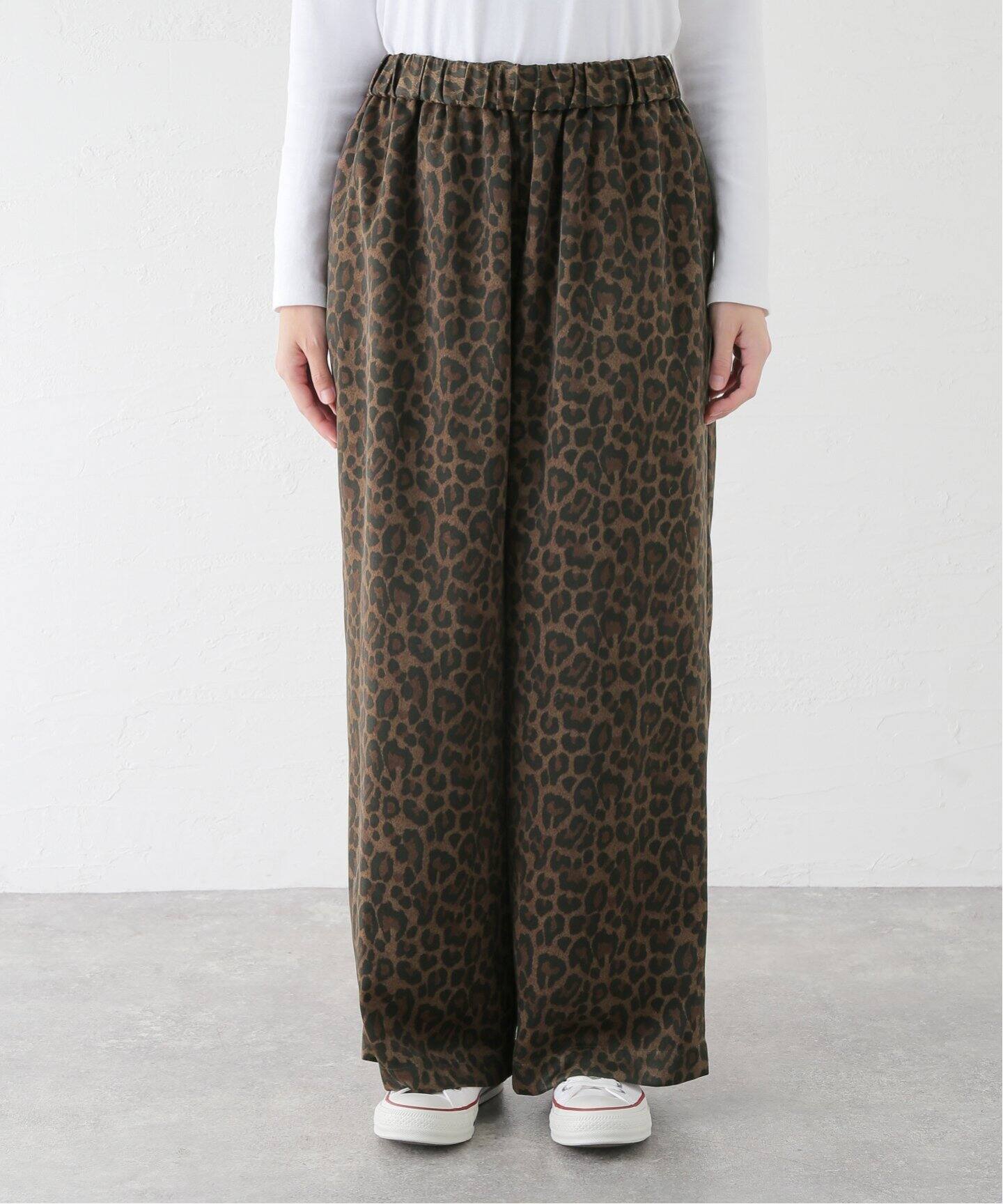 レオパードサテン イージーパンツ（その他パンツ）｜journal  