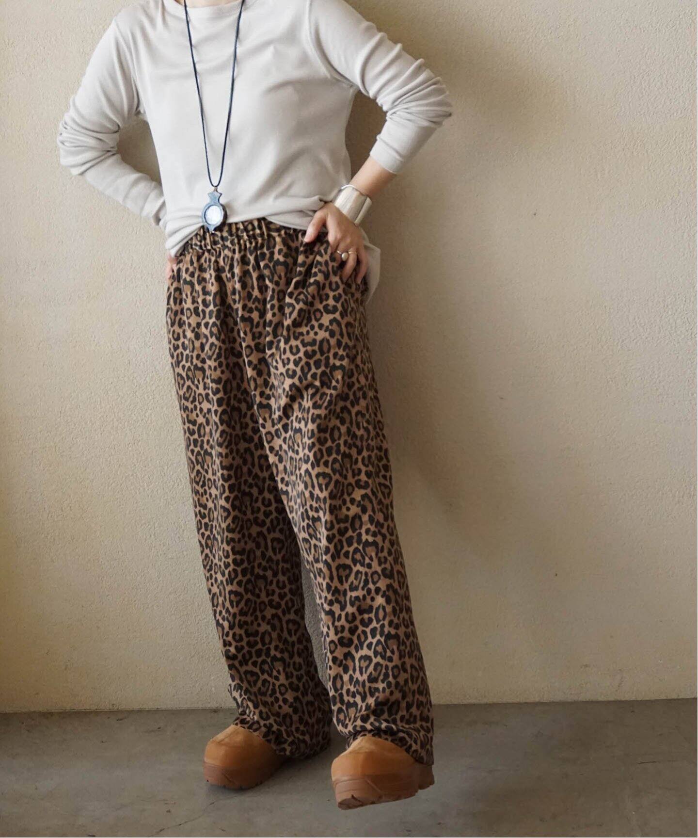 追加》レオパードサテン イージーパンツ（その他パンツ）｜journal  