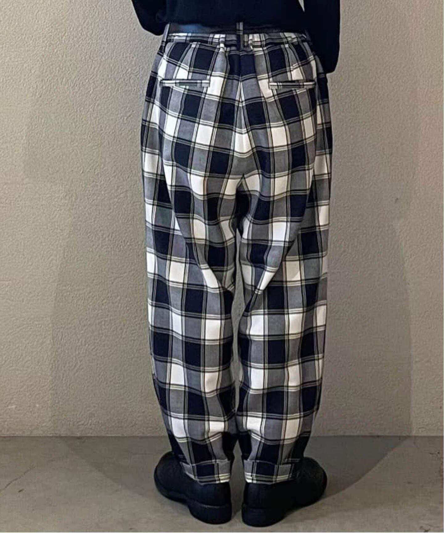 サキソニーチェック サルエルパンツ（その他パンツ）｜journal 