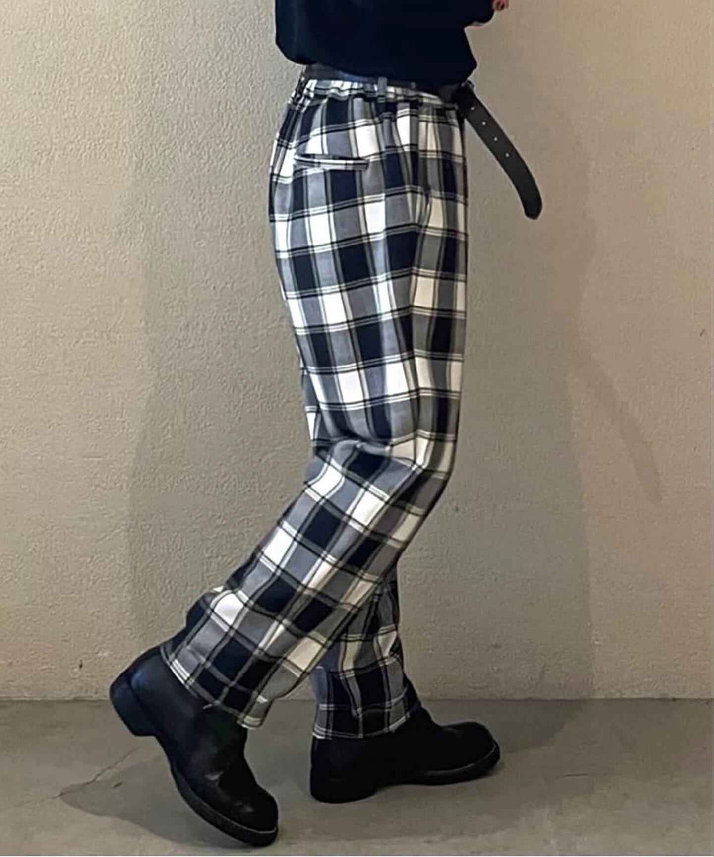 サキソニーチェック サルエルパンツ（その他パンツ）｜journal 