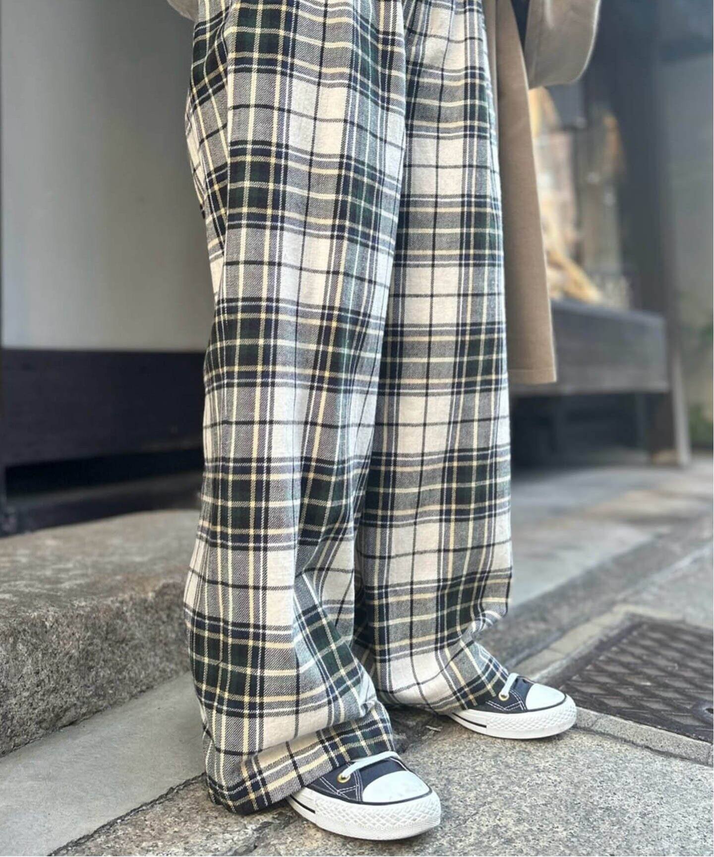 Cチェック 2タックパンツ（その他パンツ）｜journal standard luxe 