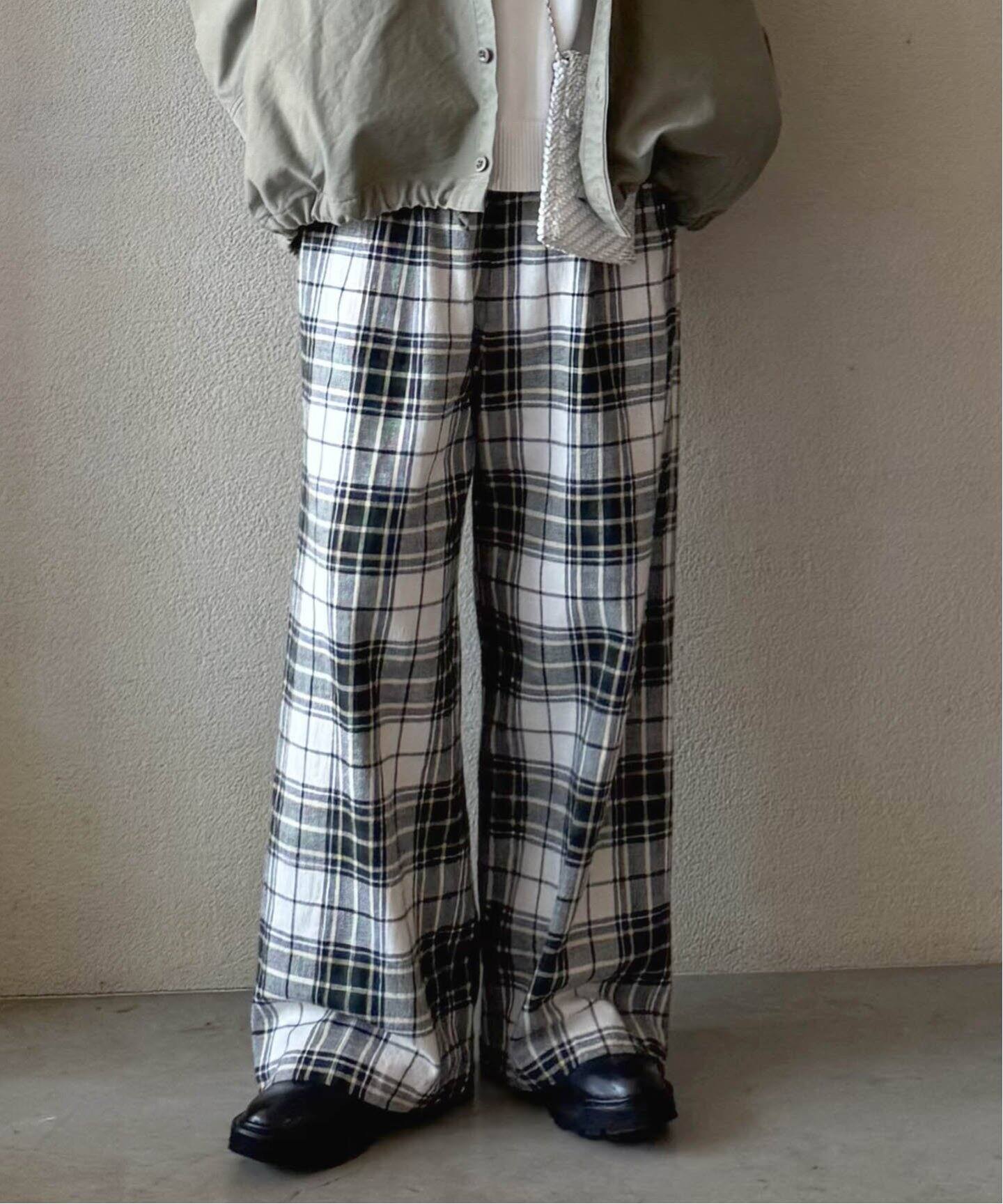 Cチェック 2タックパンツ（その他パンツ）｜journal standard luxe 