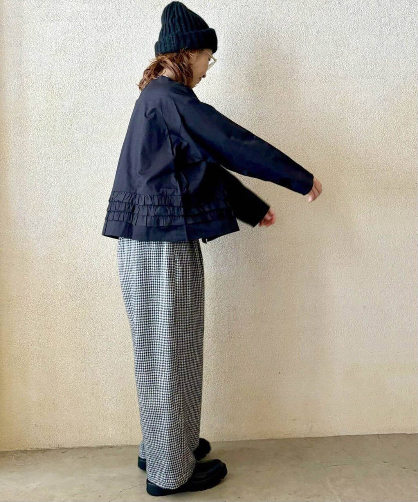 ウールガーゼチェック イージーパンツ（その他パンツ）｜journal 