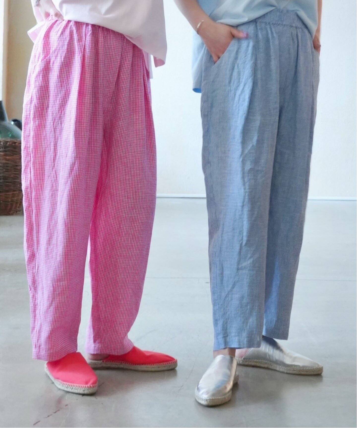 リネンギンガム イージータックパンツ（その他パンツ）｜journal  