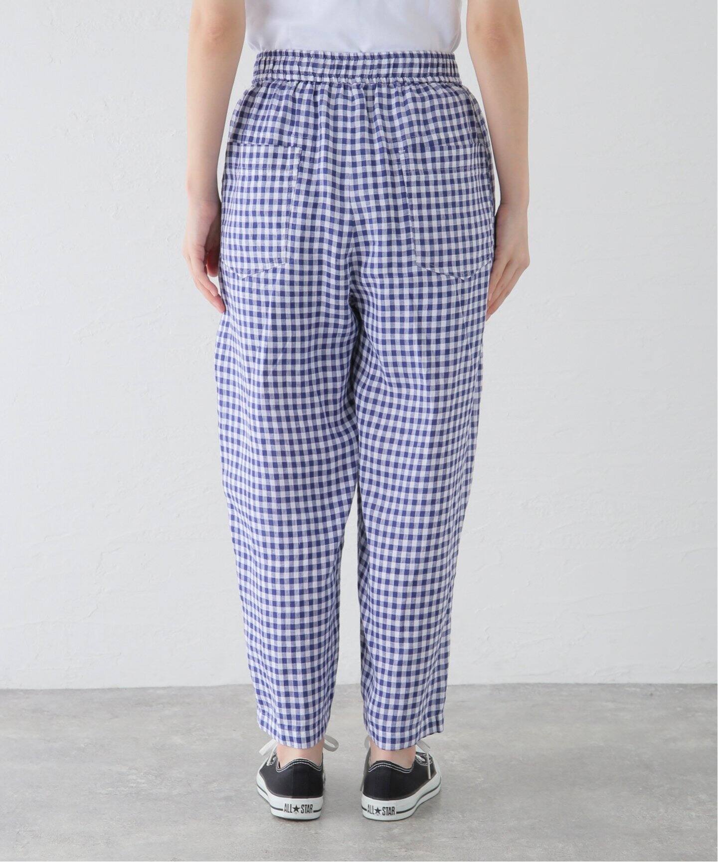 リネンギンガム イージータックパンツ（その他パンツ）｜journal  