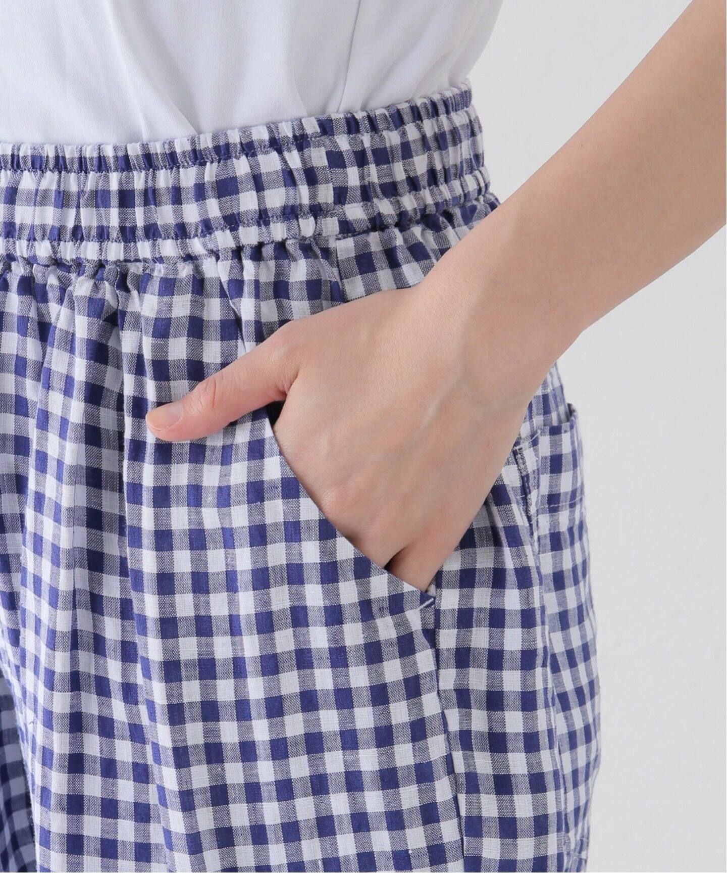 リネンギンガム イージータックパンツ（その他パンツ）｜journal  