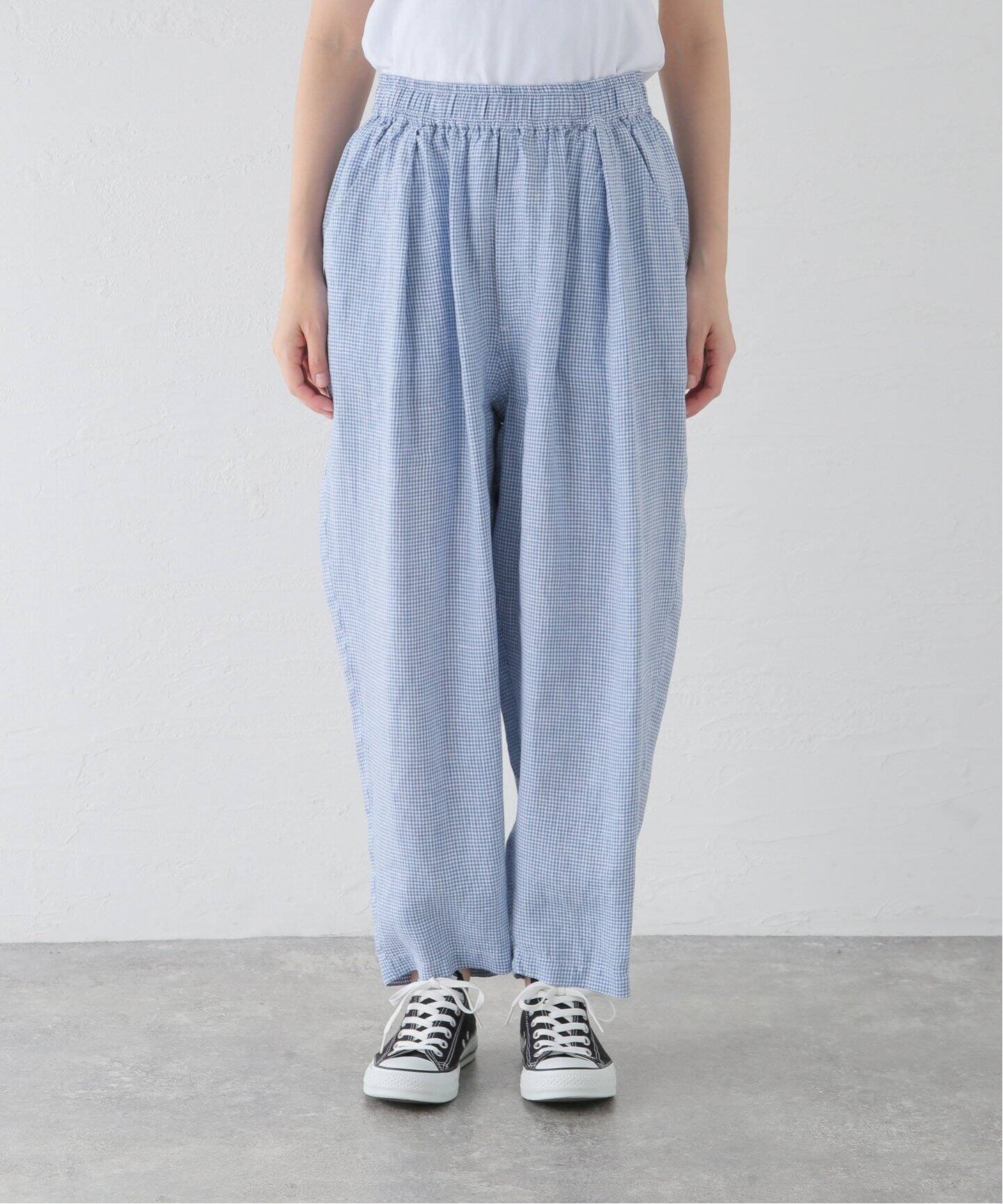 リネンギンガム イージータックパンツ（その他パンツ）｜journal  