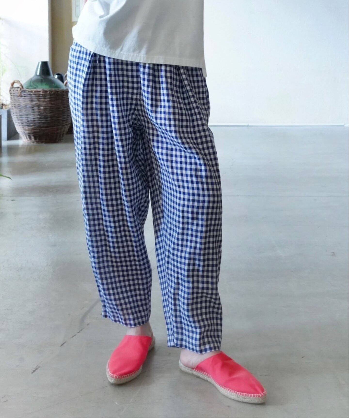 リネンギンガム イージータックパンツ（その他パンツ）｜journal  