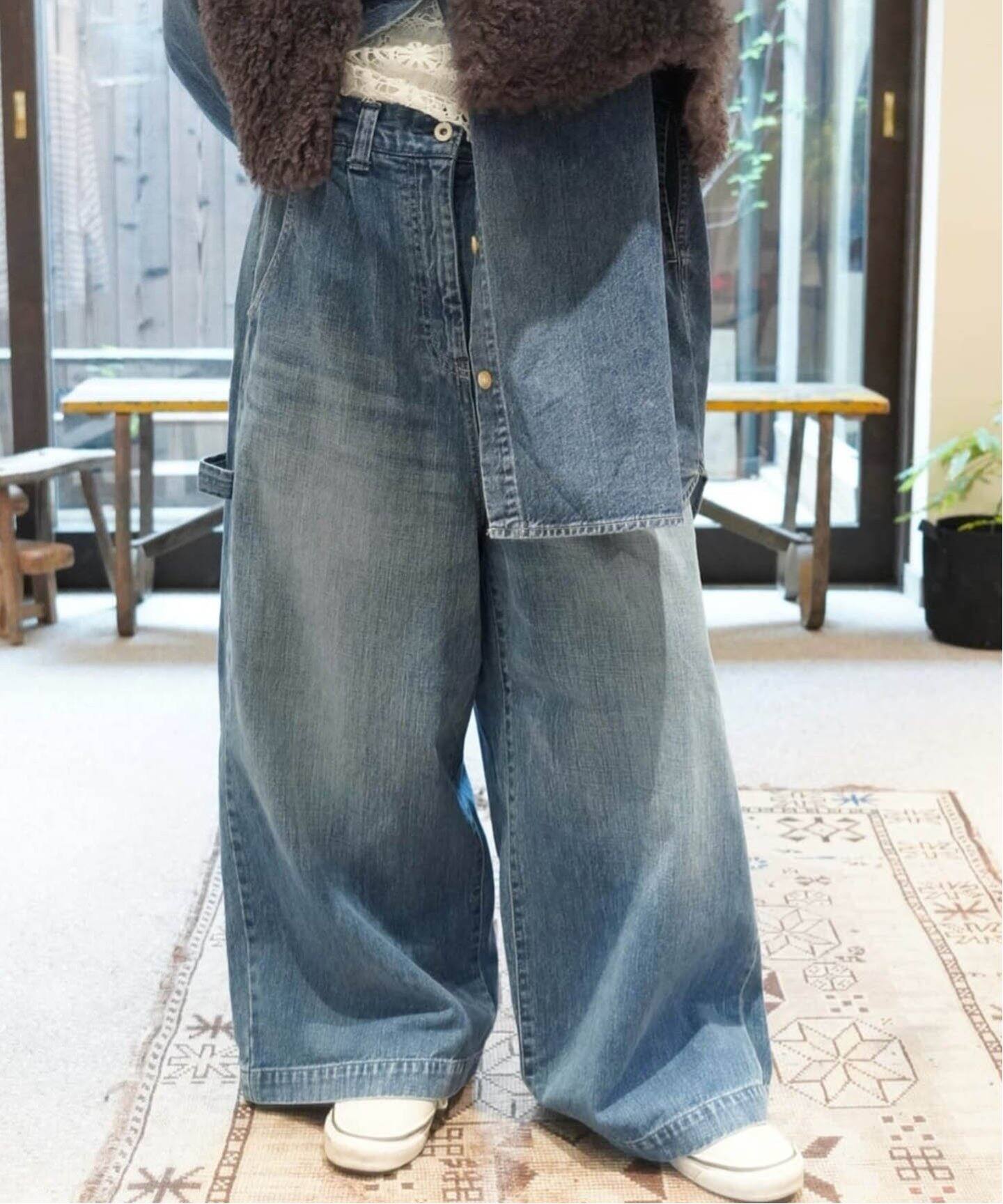 12OZデニム タックペインターパンツ（デニムパンツ・ジーンズ 