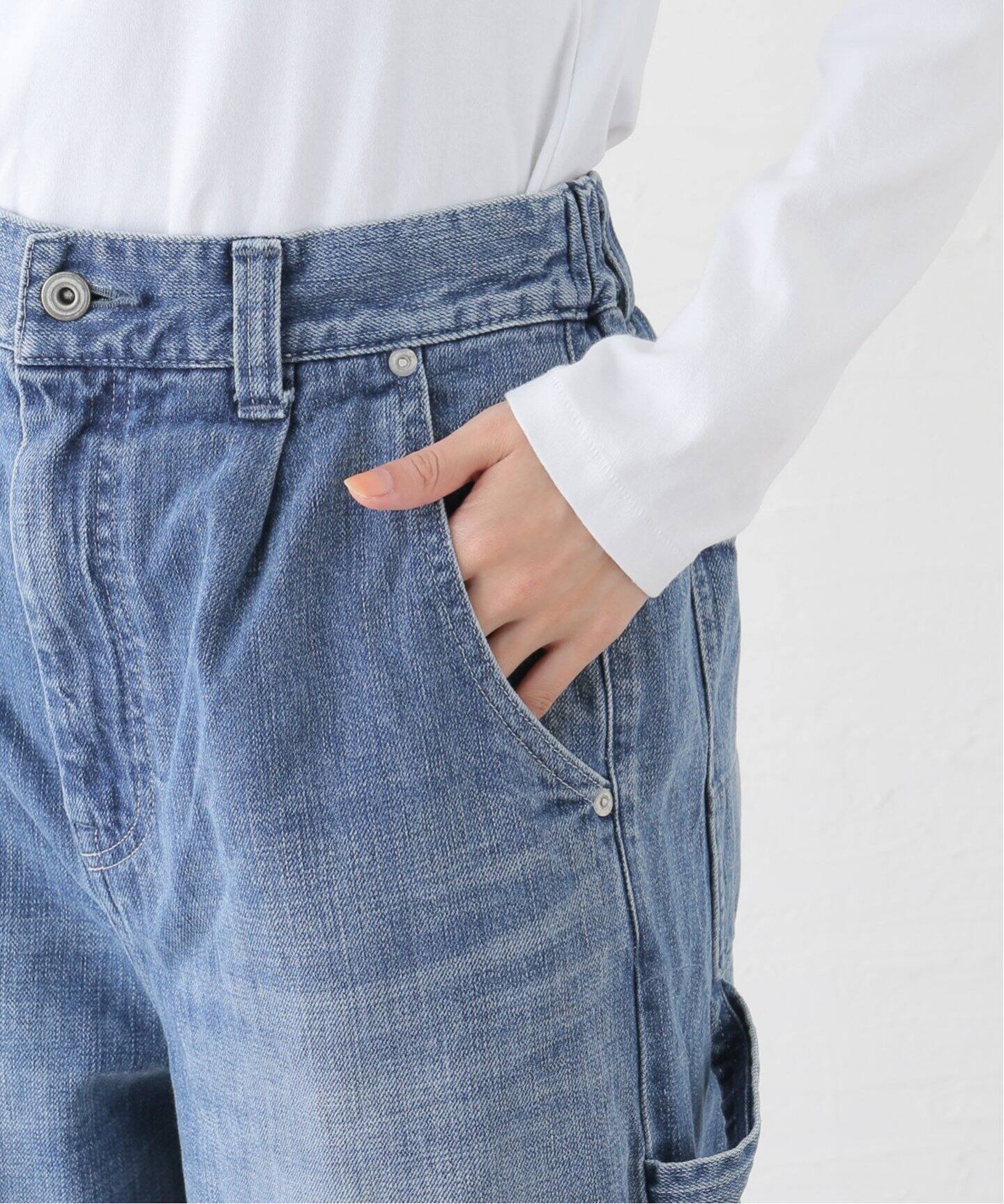 12OZデニム タックペインターパンツ（デニムパンツ・ジーンズ 
