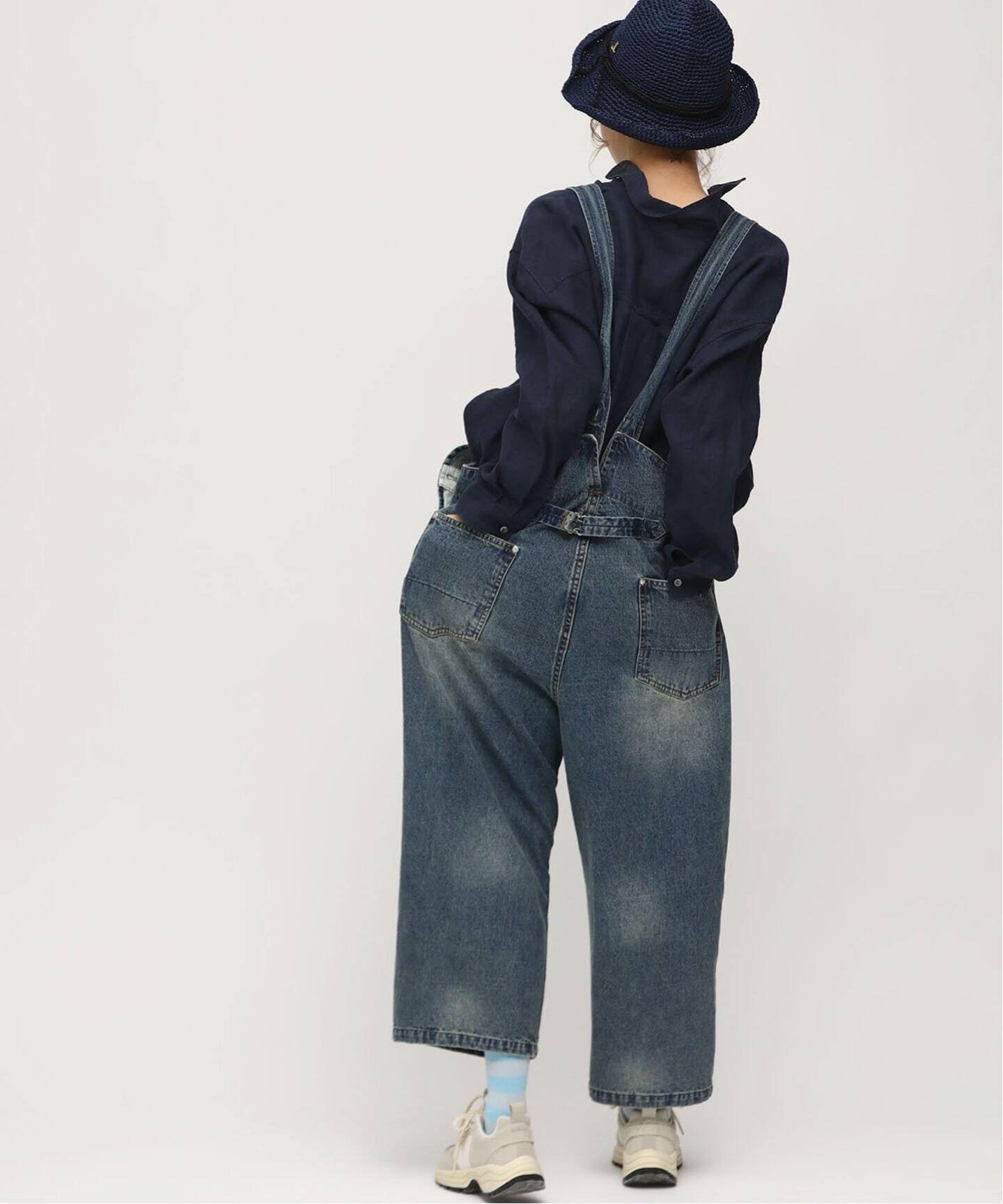 11OZデニム ミドルバックオーバーオール（サロペット／オーバーオール  