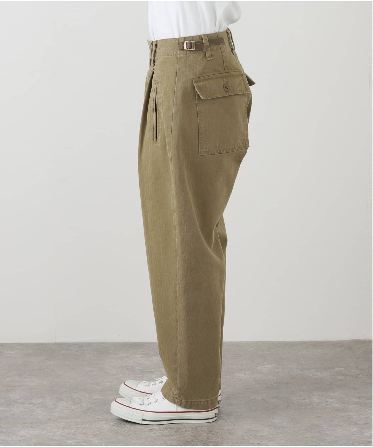 ヴィンテージヘリンボン ミリタリータックパンツ（その他パンツ