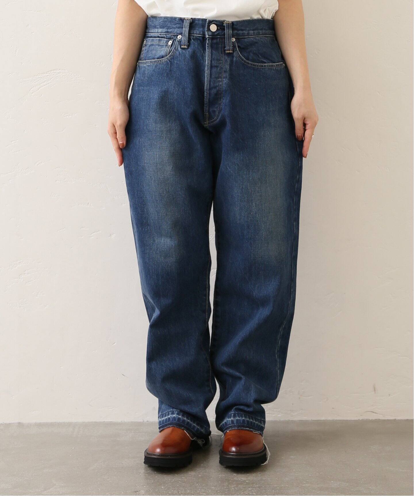 ES:S / エス】CINCH BACK BAGGY JEANS（デニムパンツ・ジーンズ 