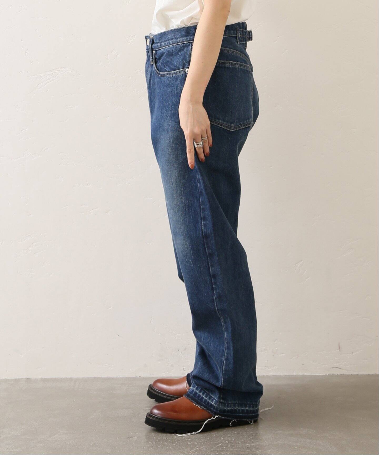 ES:S / エス】CINCH BACK BAGGY JEANS（デニムパンツ・ジーンズ  