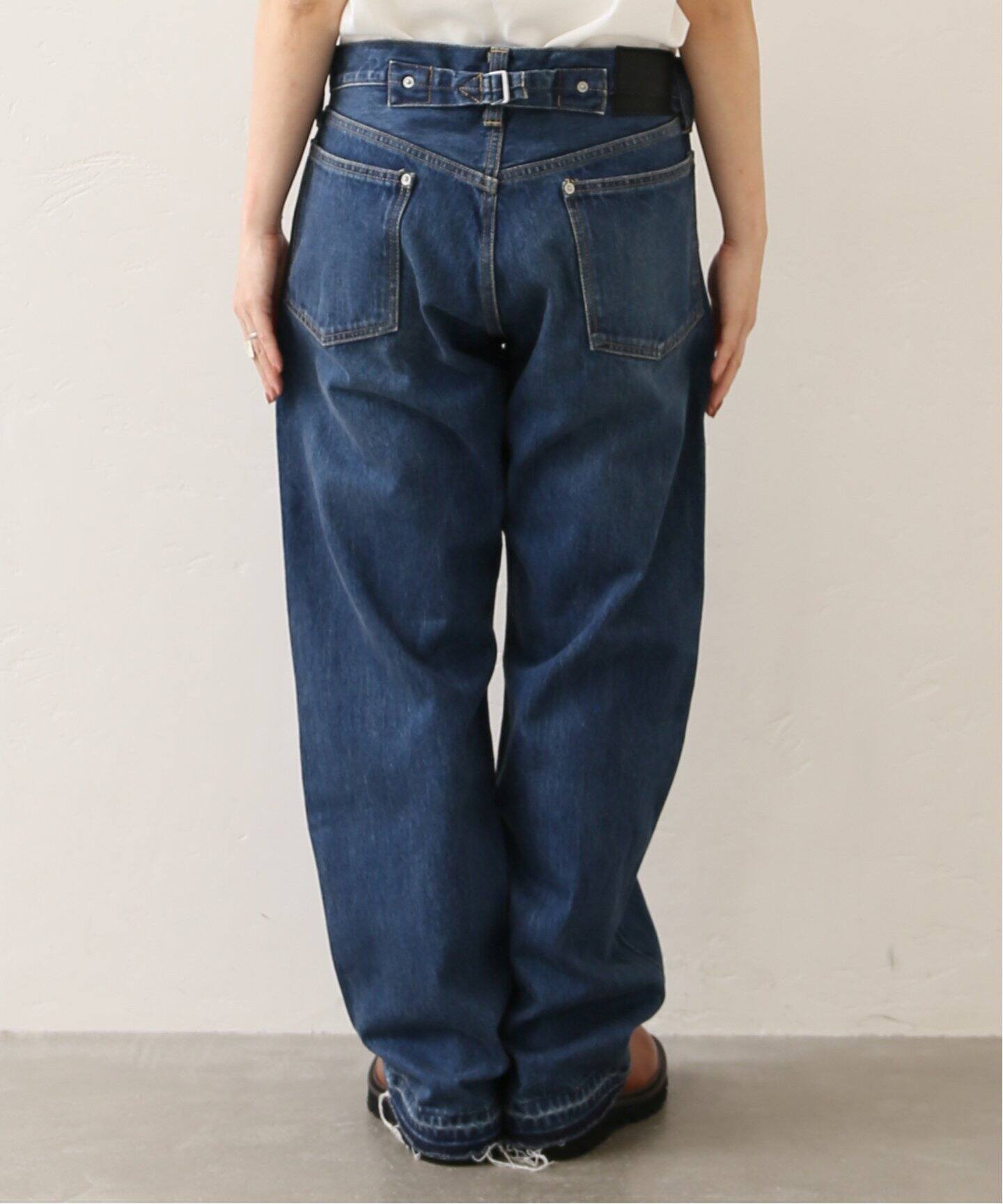 ES:S / エス】CINCH BACK BAGGY JEANS（デニムパンツ・ジーンズ 