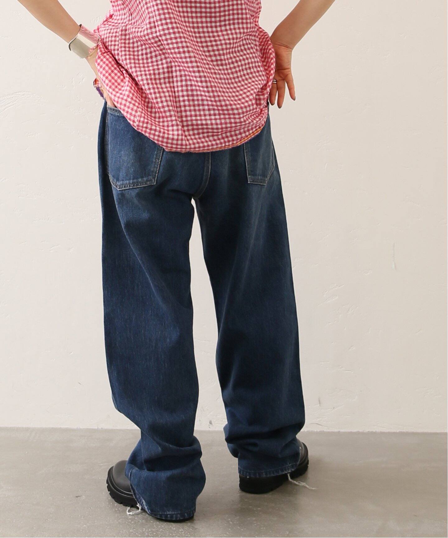 ES:S / エス】CINCH BACK BAGGY JEANS（デニムパンツ・ジーンズ