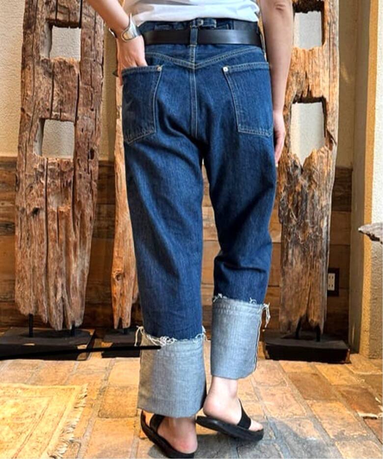 ES:S / エス】CINCH BACK BAGGY JEANS（デニムパンツ・ジーンズ 