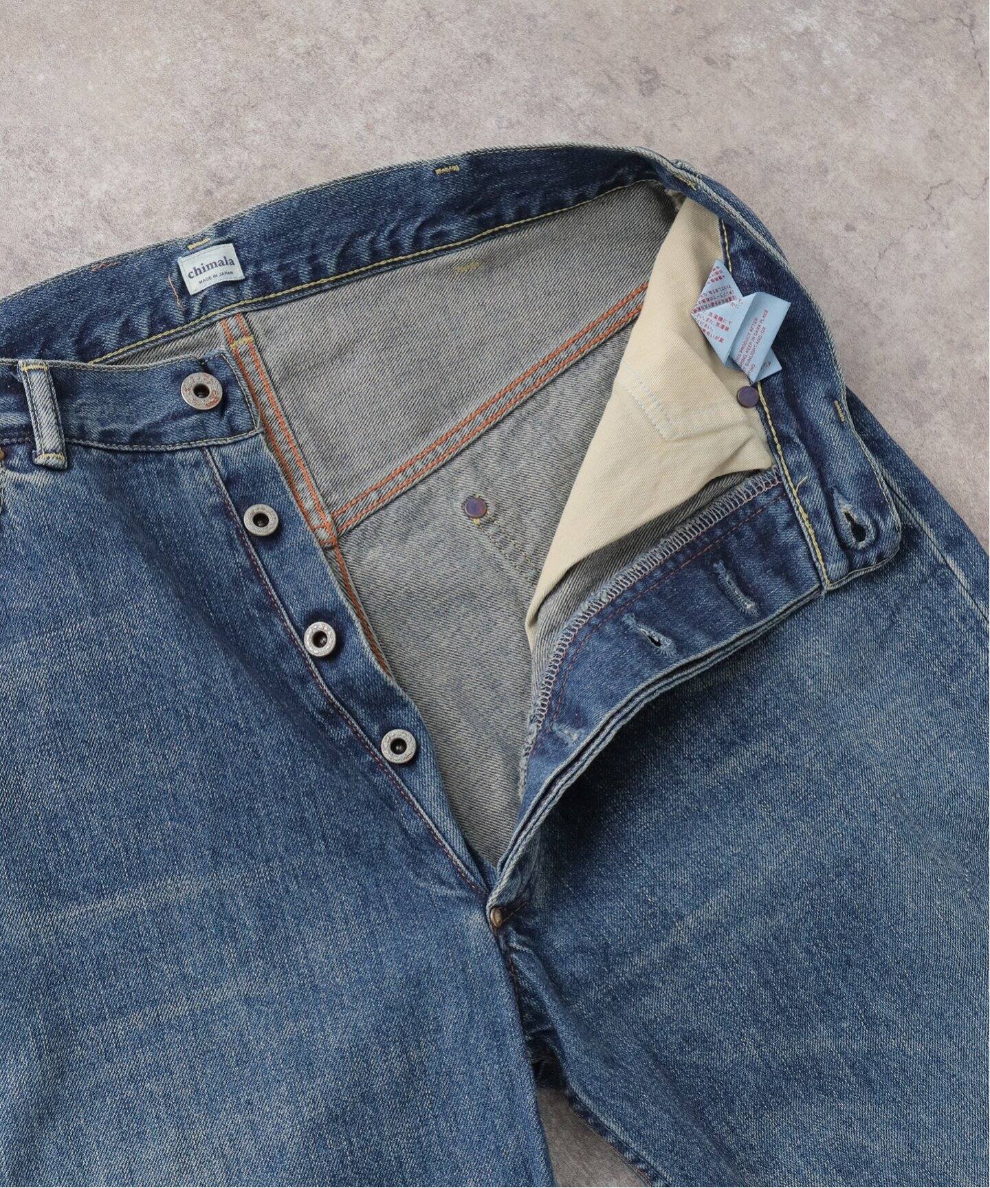 chimala/チマラ】 13.5OZ DENIM DEEP RISE BAGGY（デニムパンツ 