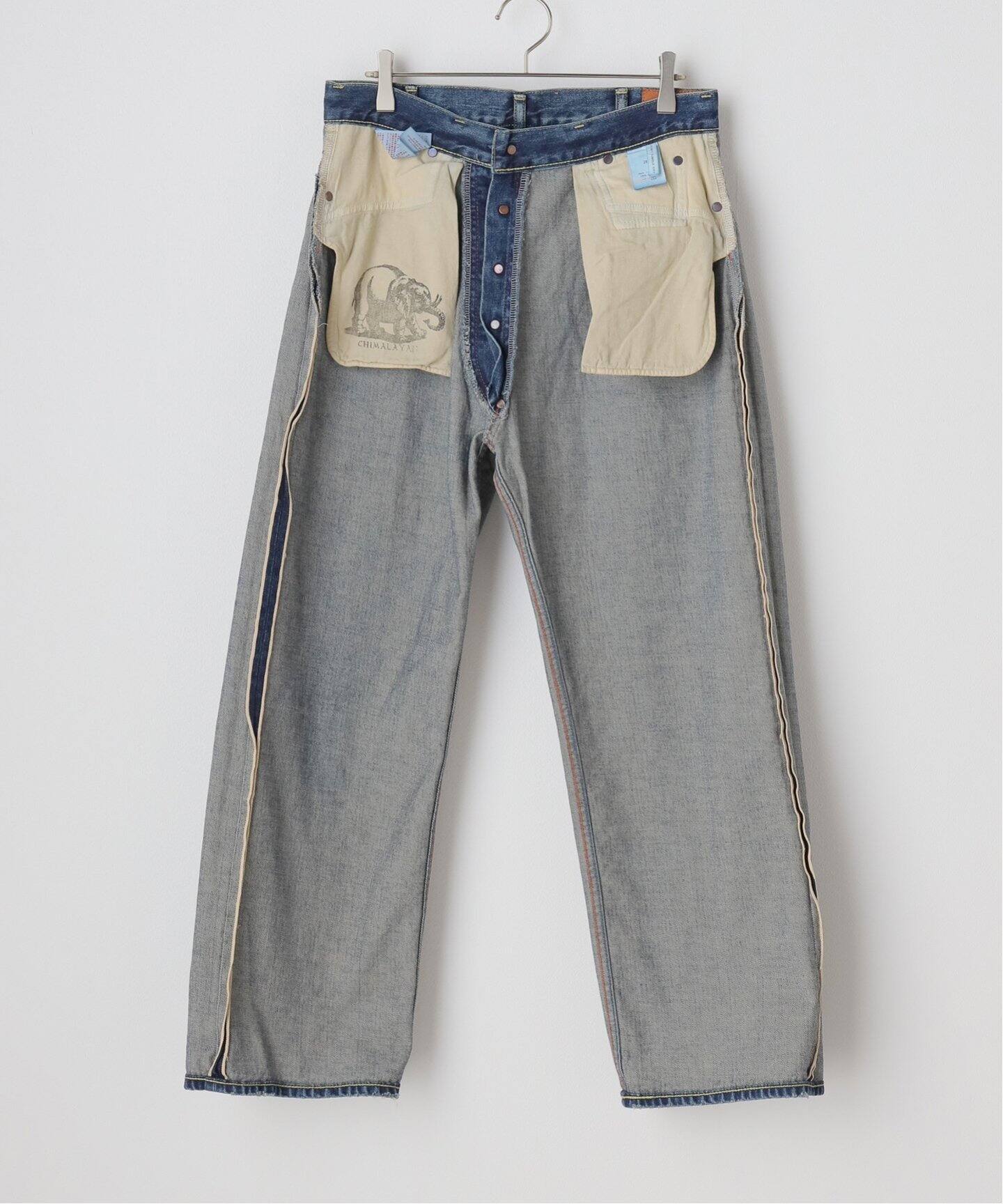 chimala/チマラ】 13.5OZ DENIM DEEP RISE BAGGY（デニムパンツ 