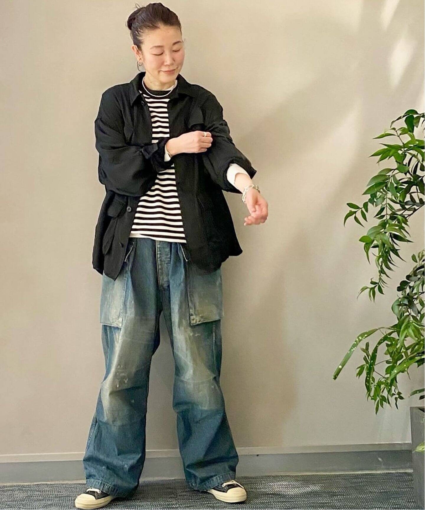 HERILL / ヘリル】 Nep denim M44 Trousers（デニムパンツ・ジーンズ 