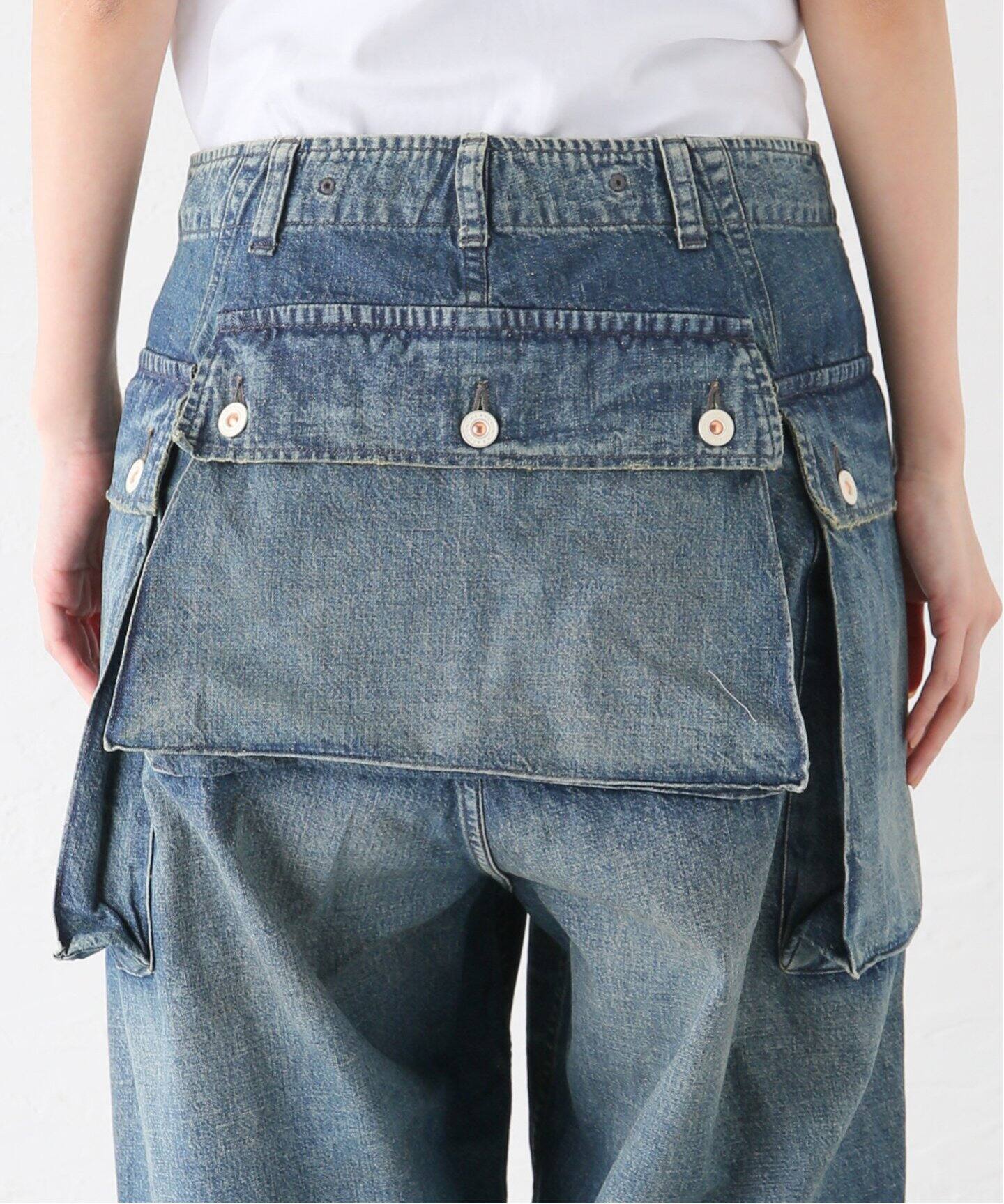 HERILL / ヘリル】 Nep denim M44 Trousers（デニムパンツ・ジーンズ 
