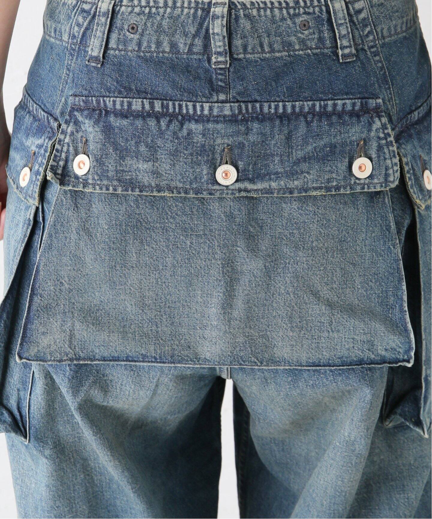 HERILL / ヘリル】 Nep denim M44 Trousers（デニムパンツ・ジーンズ 