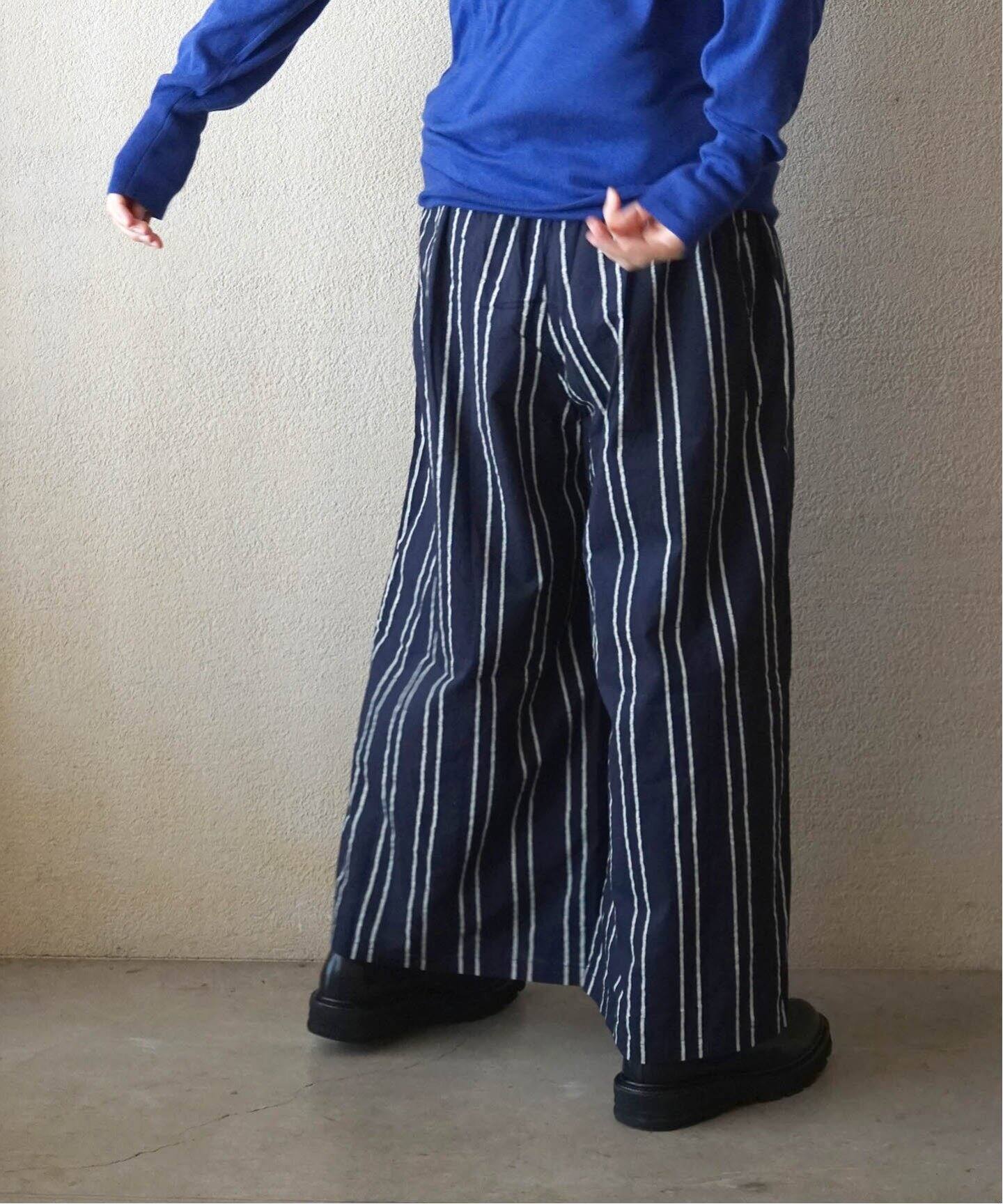 maison de soil /メゾン ド ソイル 】 STRIPE EASY PANTS（その他  