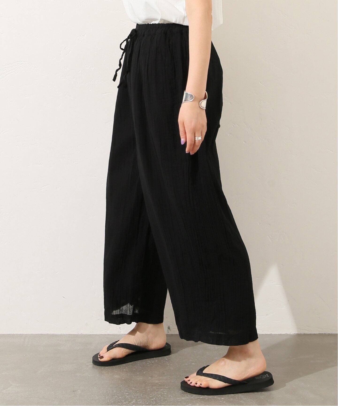 ARMEN 】GAUZE GATHERED EASY PANTS（その他パンツ）｜journal  